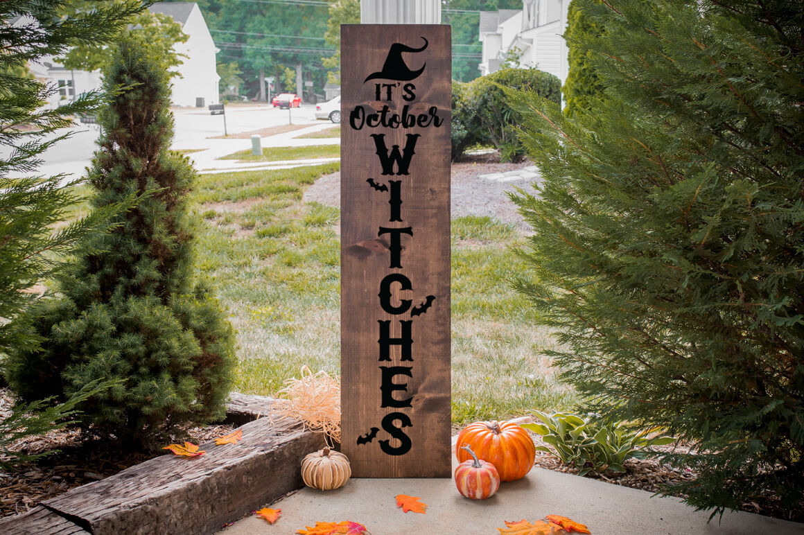 Download Halloween Front Porch Sign SVG Bundle By Cut Crazy Co ...