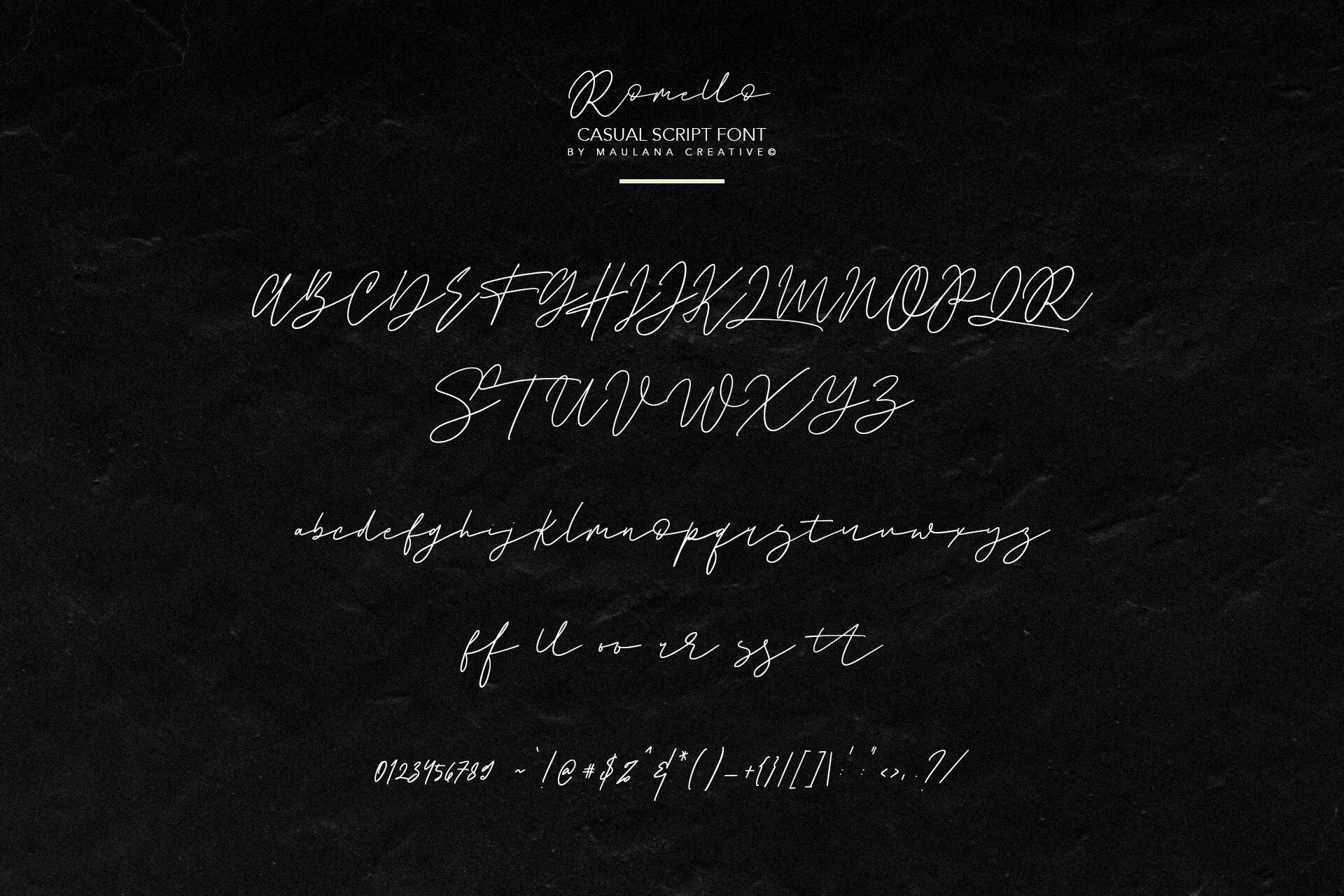 Romello Brush Signature Font By Maulana Creative Thehungryjpeg Com