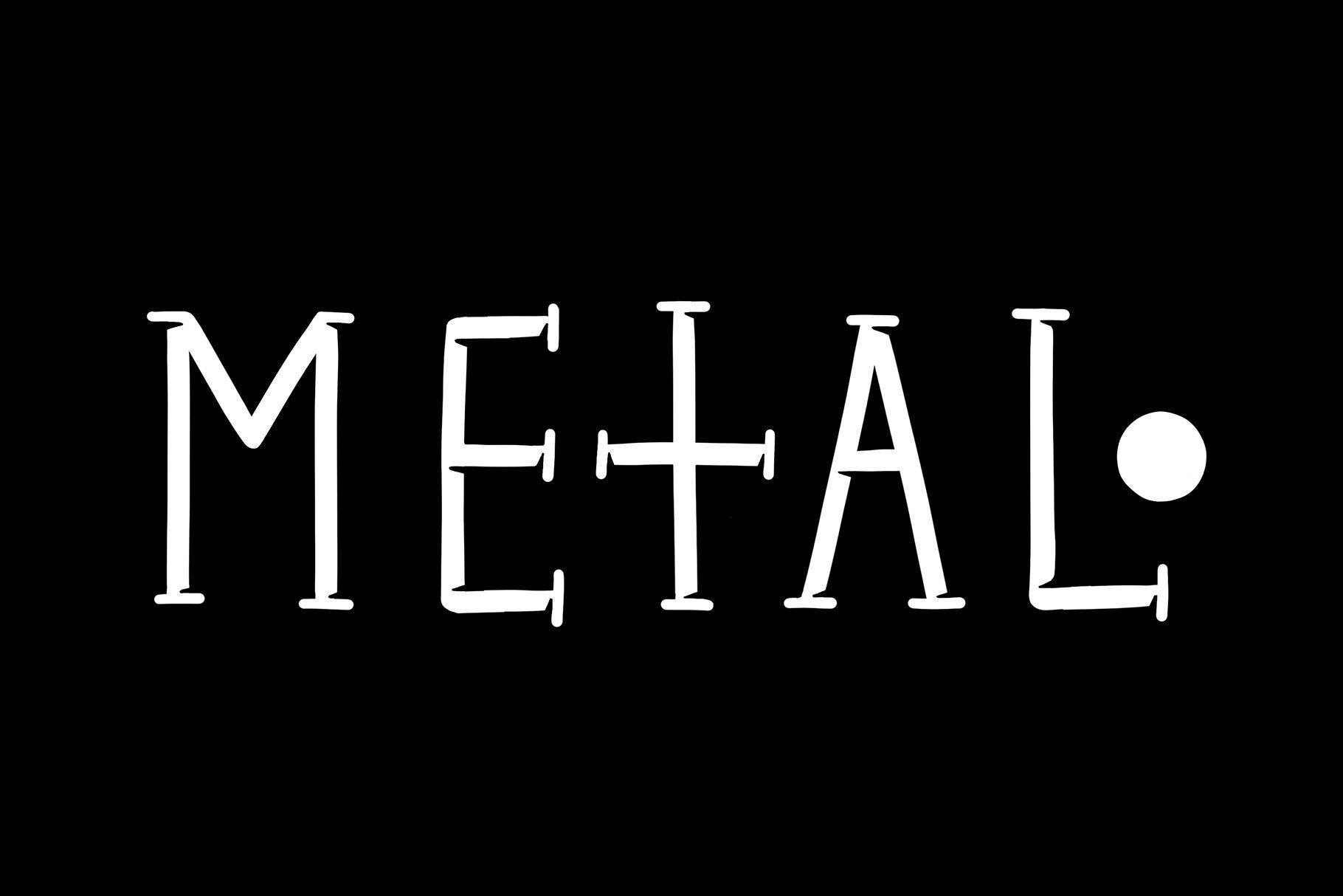Metal Typeface By Doffdog Thehungryjpeg Com