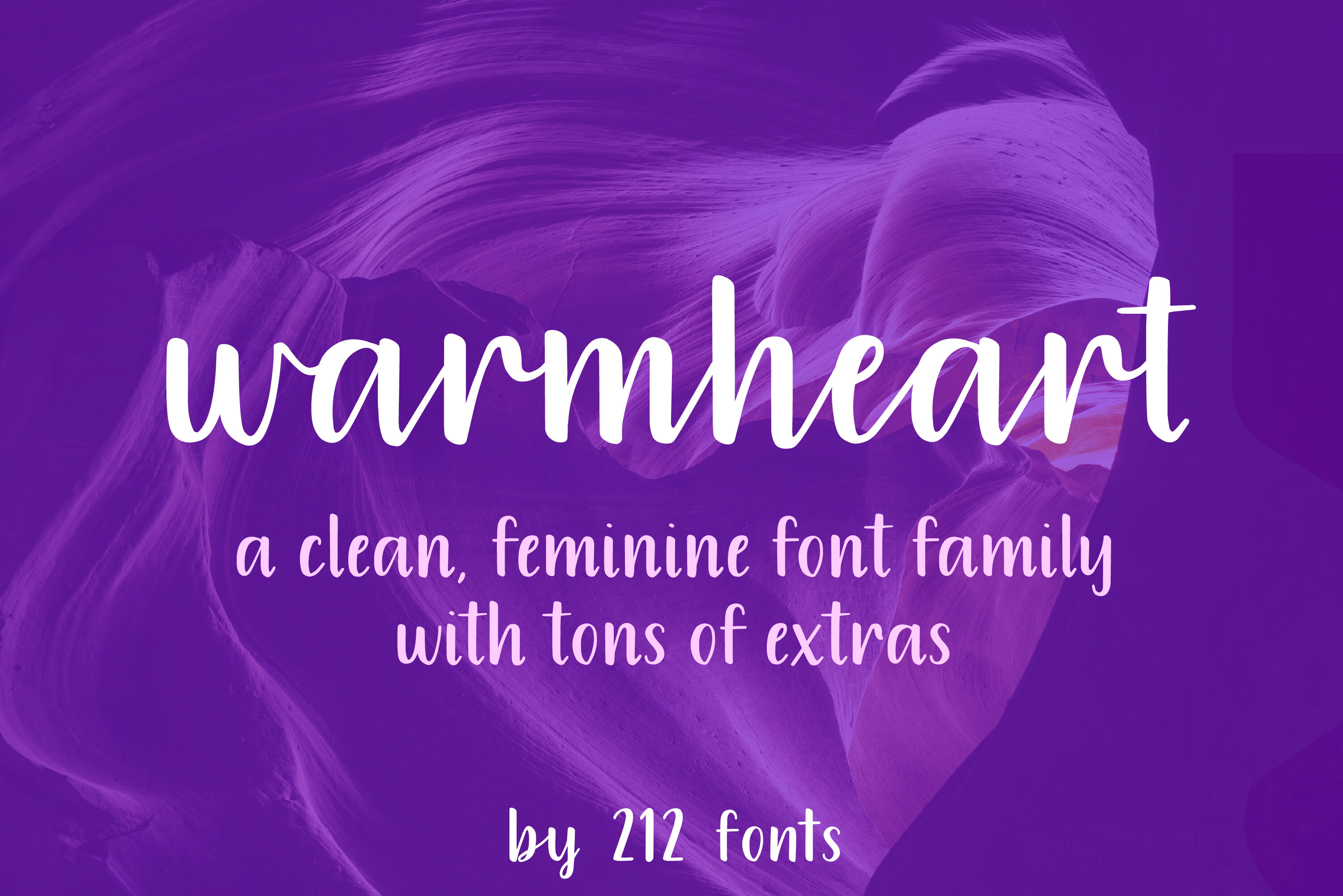 Warmheart Script Font Family Including Script Alternates And Swashes By 212 Fonts Thehungryjpeg Com