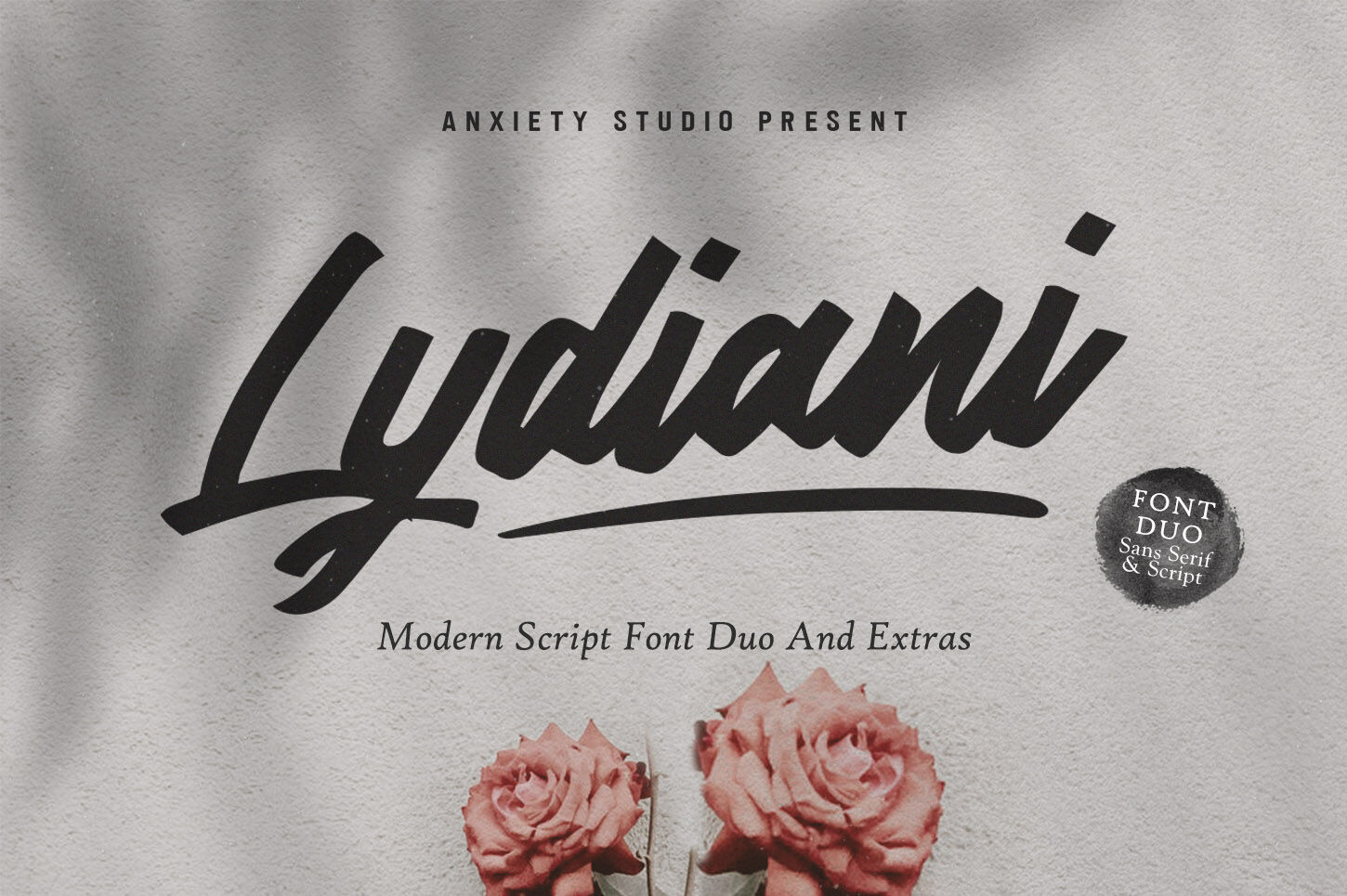 Lydiani Typeface Font Duo By Design And Co Thehungryjpeg Com