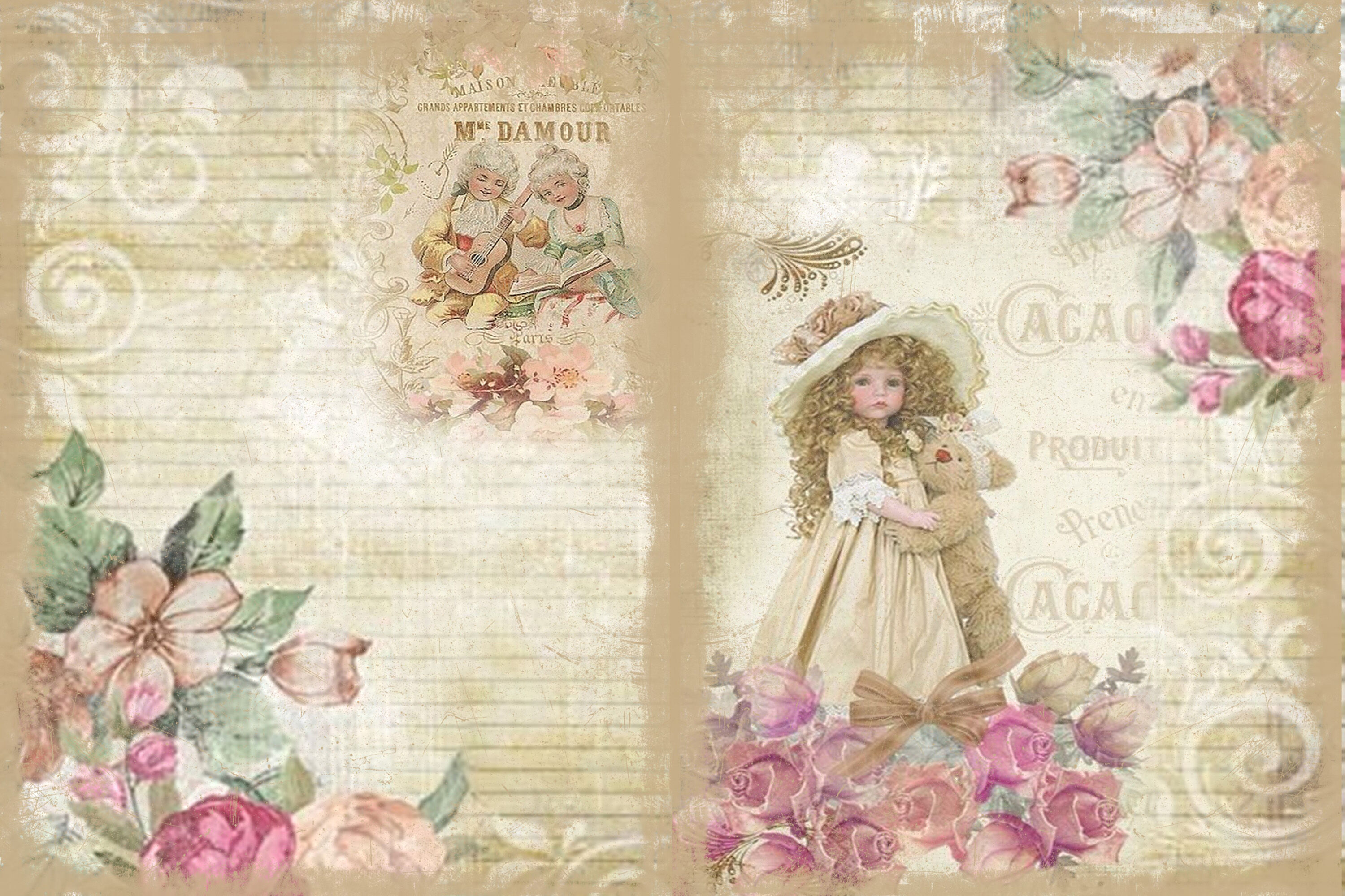 Free Shabby Chic Printables Printable Form Templates And Letter