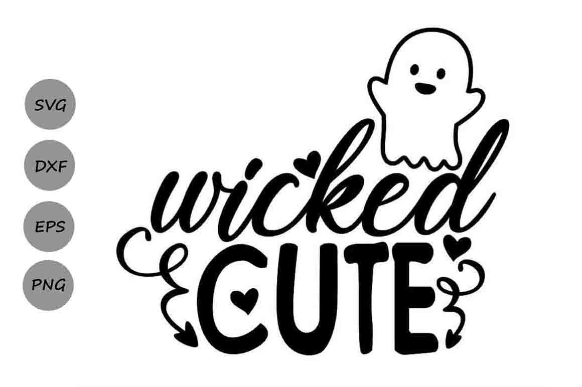 Wicked Cute Svg, Halloween Svg, Spooky Svg, Kids Halloween Svg. By