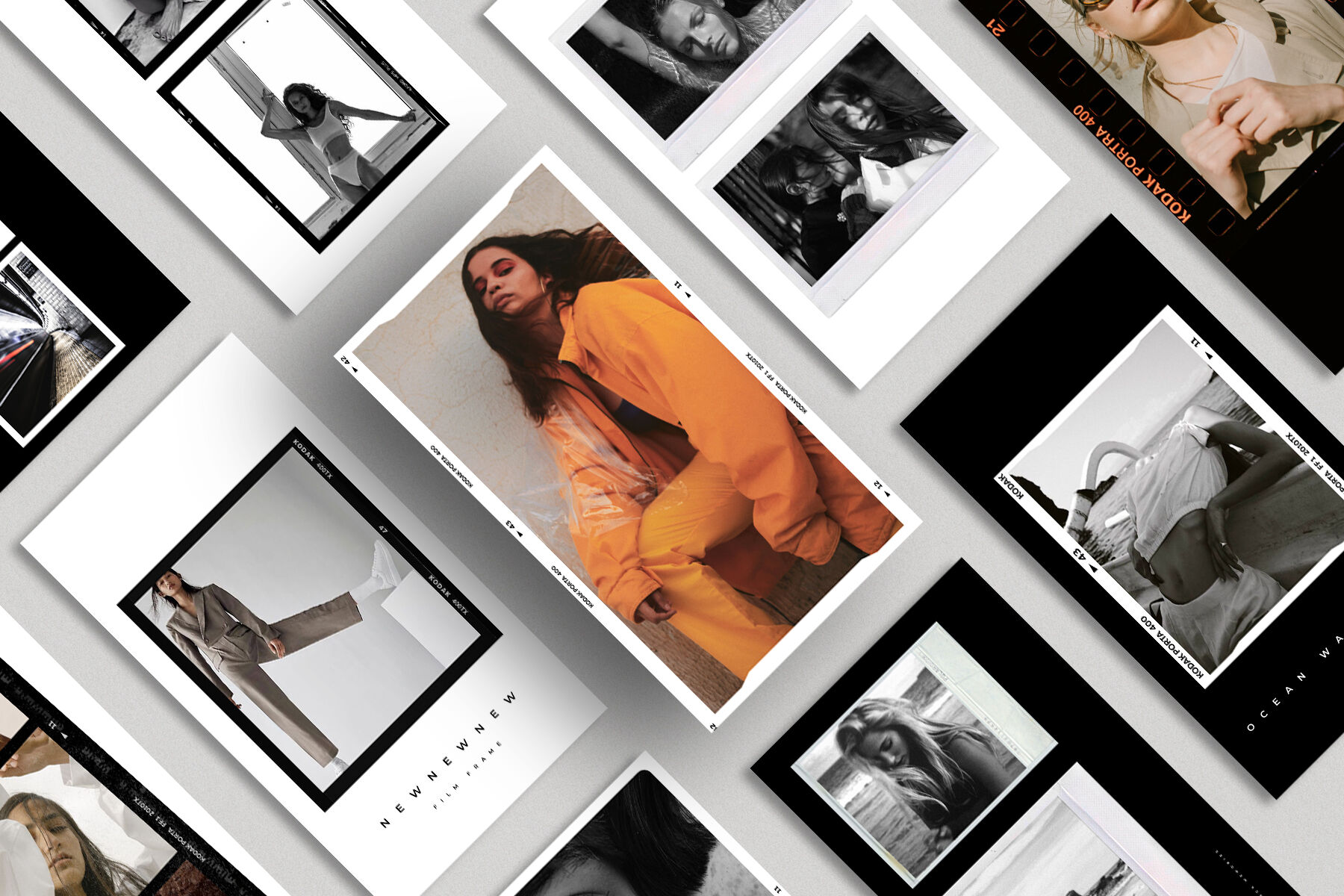 100 Film Frames & Polaroid Instagram Stories Posts, Instagram Template