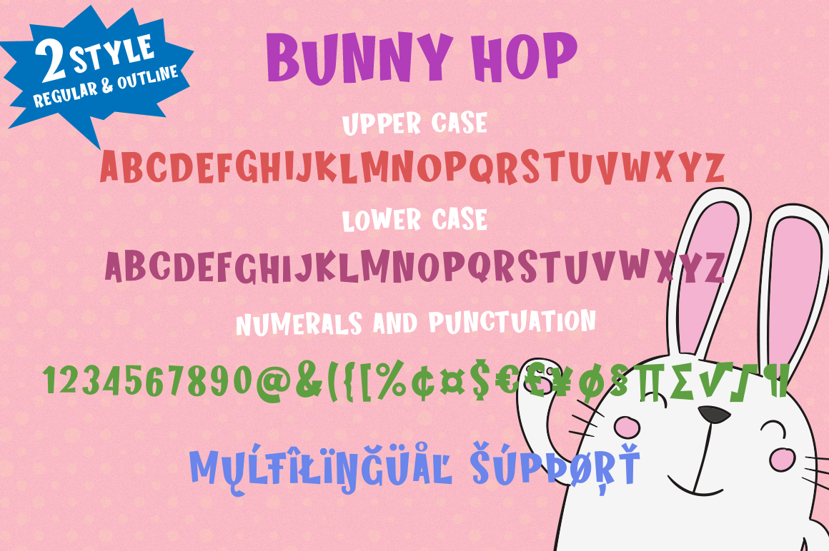 Bunny Hop By Larin Type Co. | TheHungryJPEG