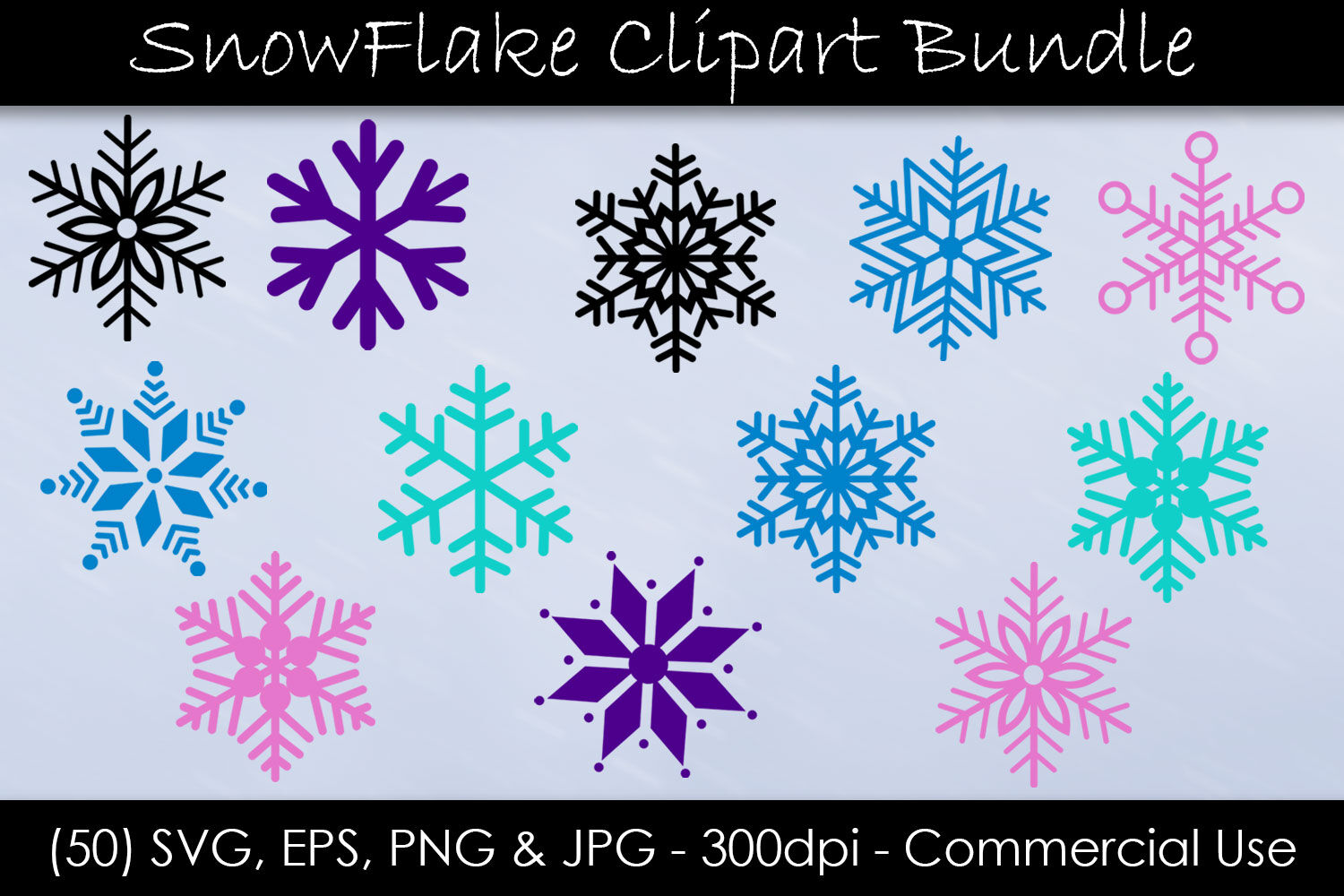 Snowflake Svg Bundle Snowflake Clip Art By Gjsart Thehungryjpeg Com