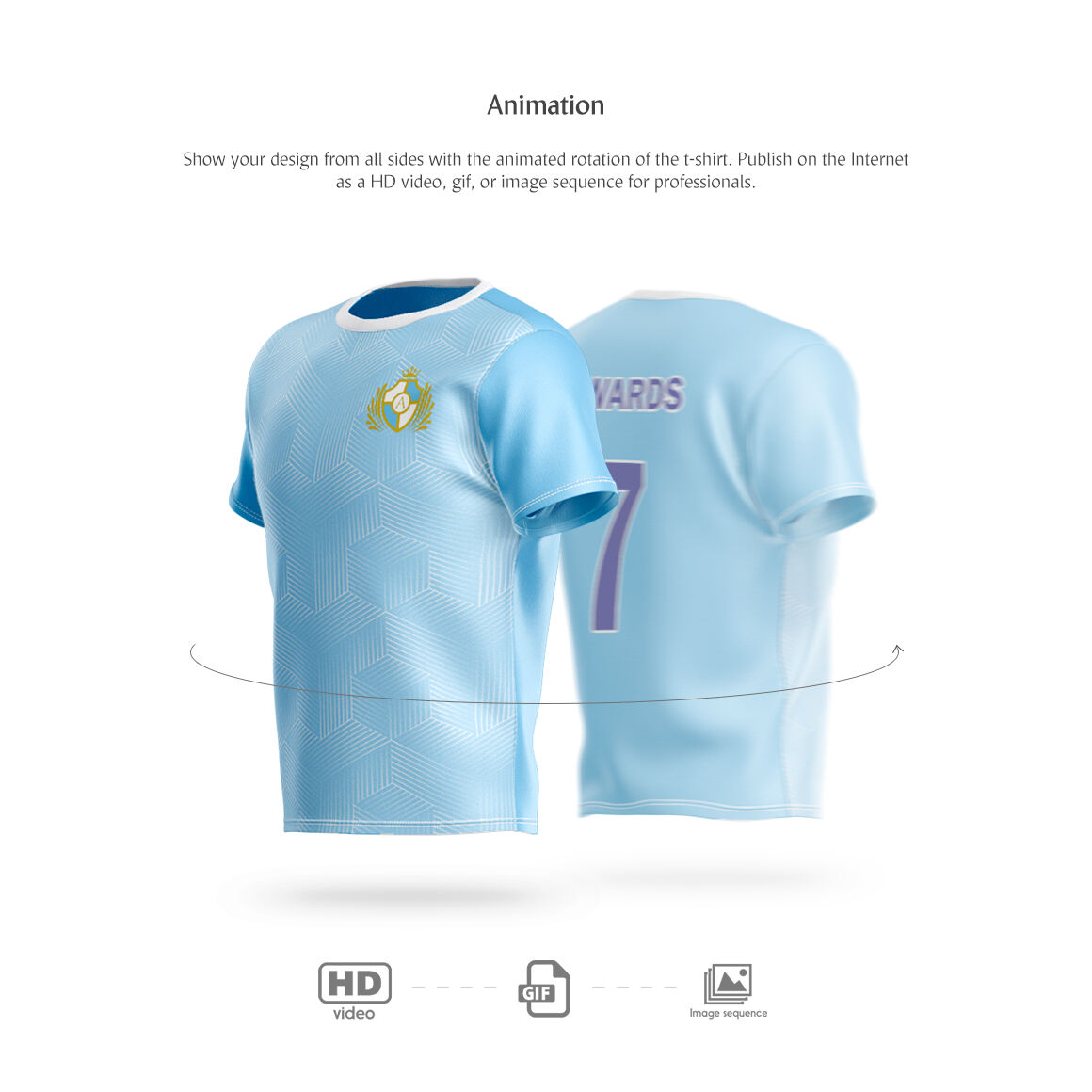 Download T-Shirt Animated Mockup By rebrandy | TheHungryJPEG.com