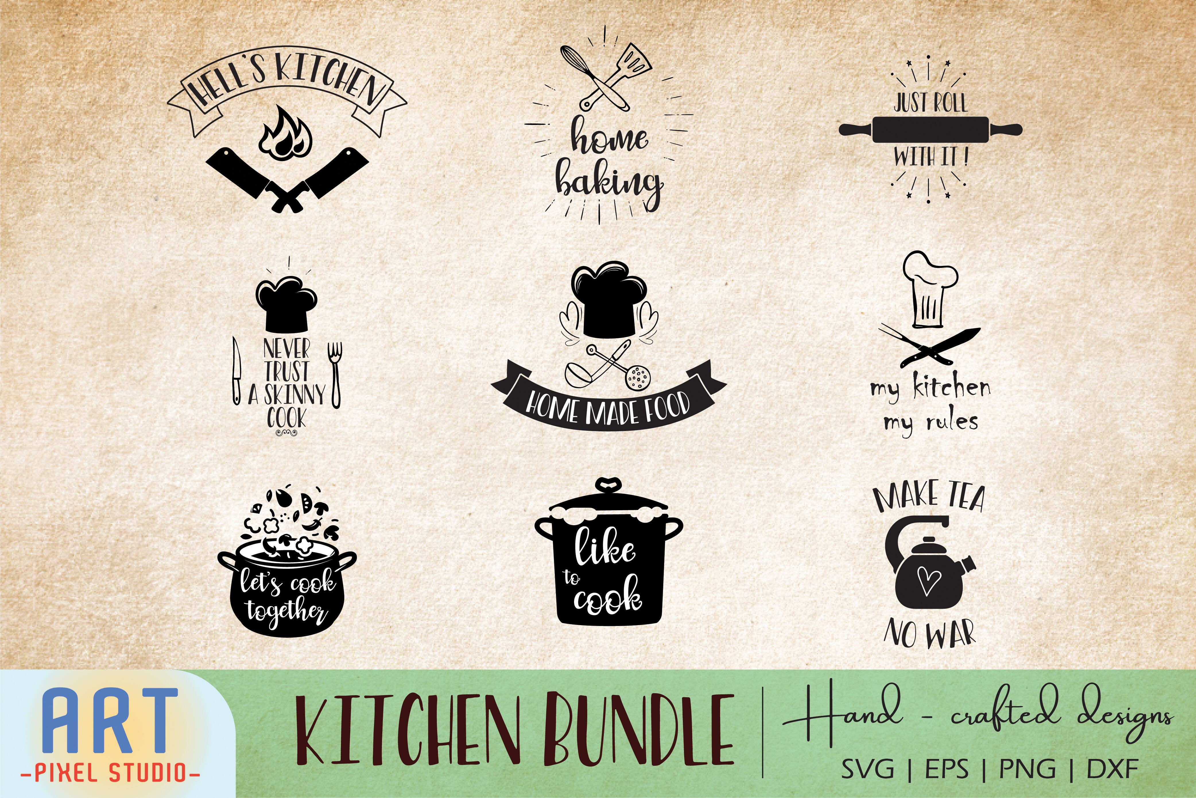 Download Cricut Free Kitchen Svg PSD Mockup Templates