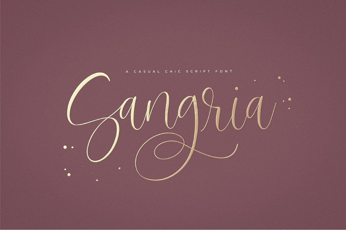 Sangria Script Font By Lindsay Kramlich Thehungryjpeg Com