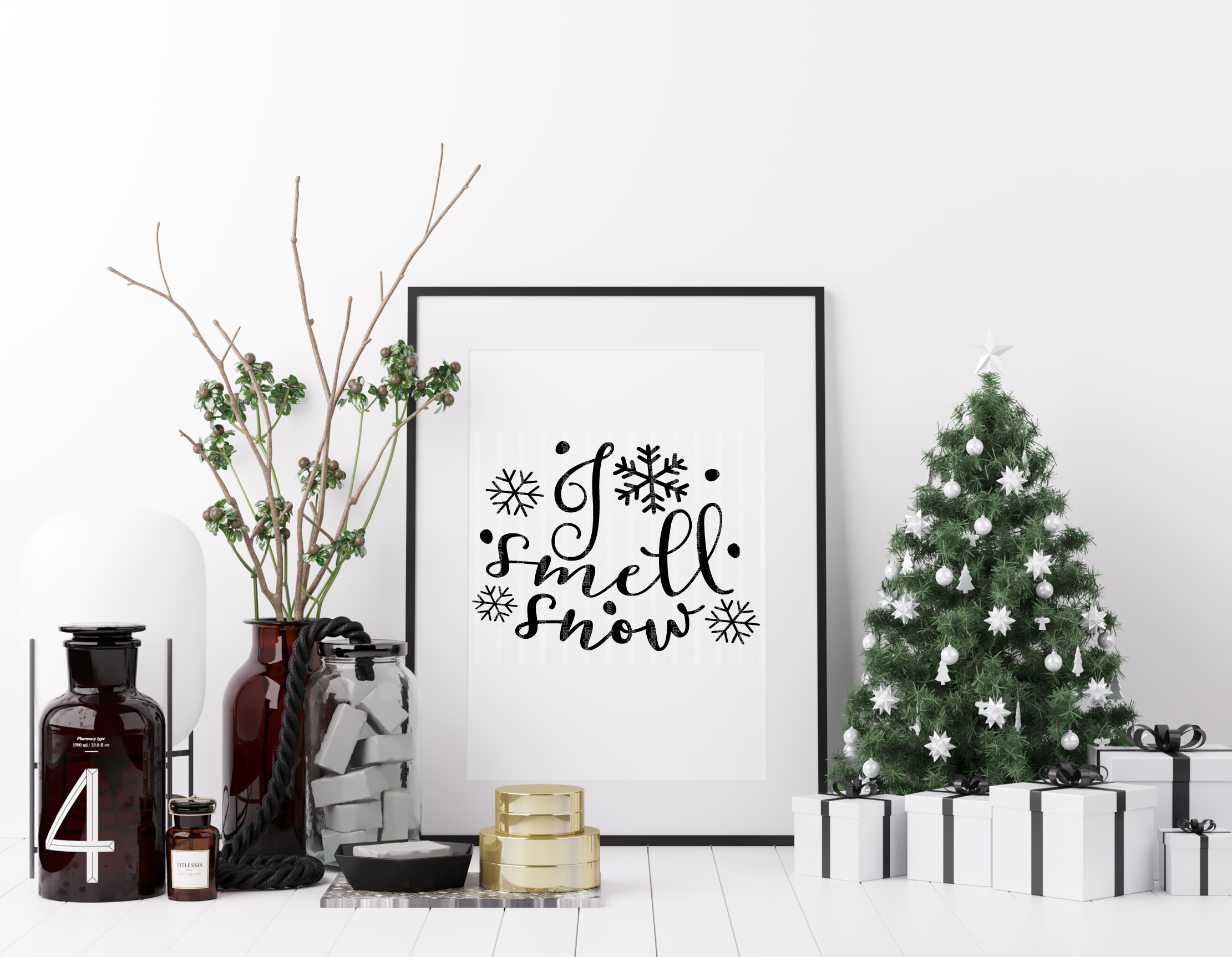 I Smell Snow Svg By Elsielovesdesign Thehungryjpeg Com