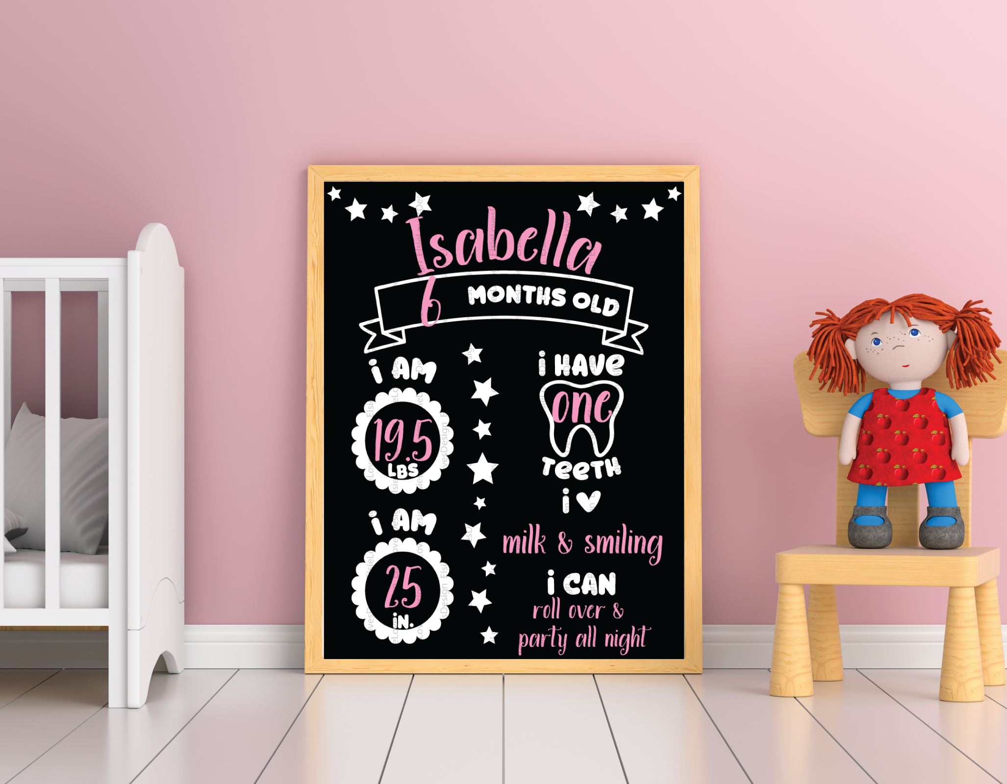 Download Baby Milestone Chalkboard Sign SVG By ElsieLovesDesign ...