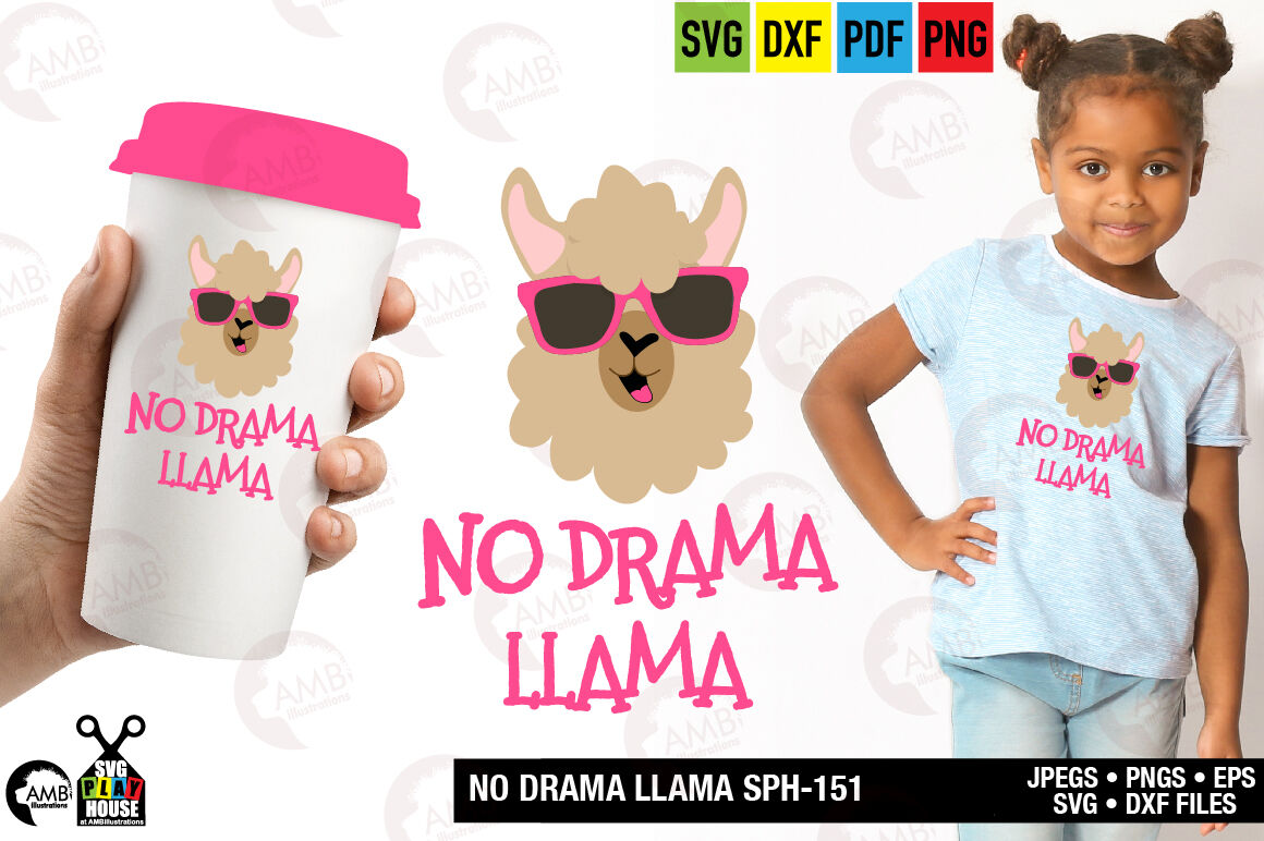 Download Llama Svg Llama Face Llama Head Svg No Drama Llama Svg By Ambillustrations Thehungryjpeg Com
