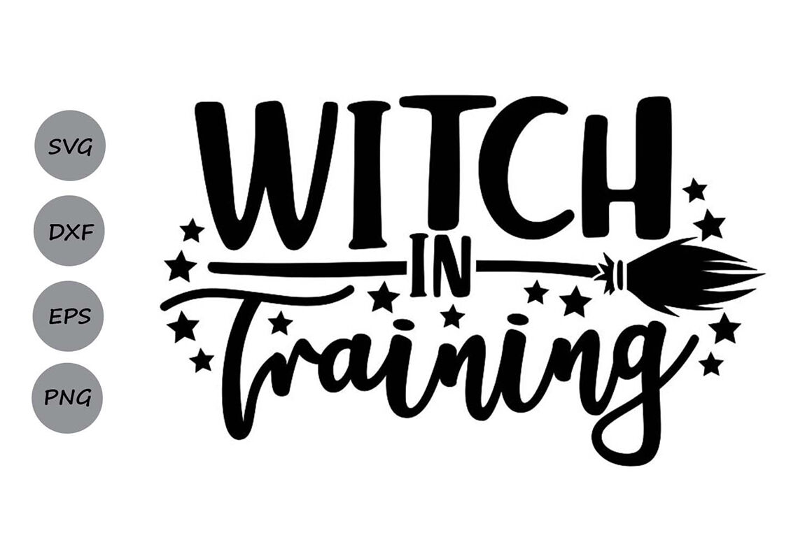 Witch In Training Svg Halloween Svg Witch Svg Kids Halloween Svg By Cosmosfineart Thehungryjpeg Com