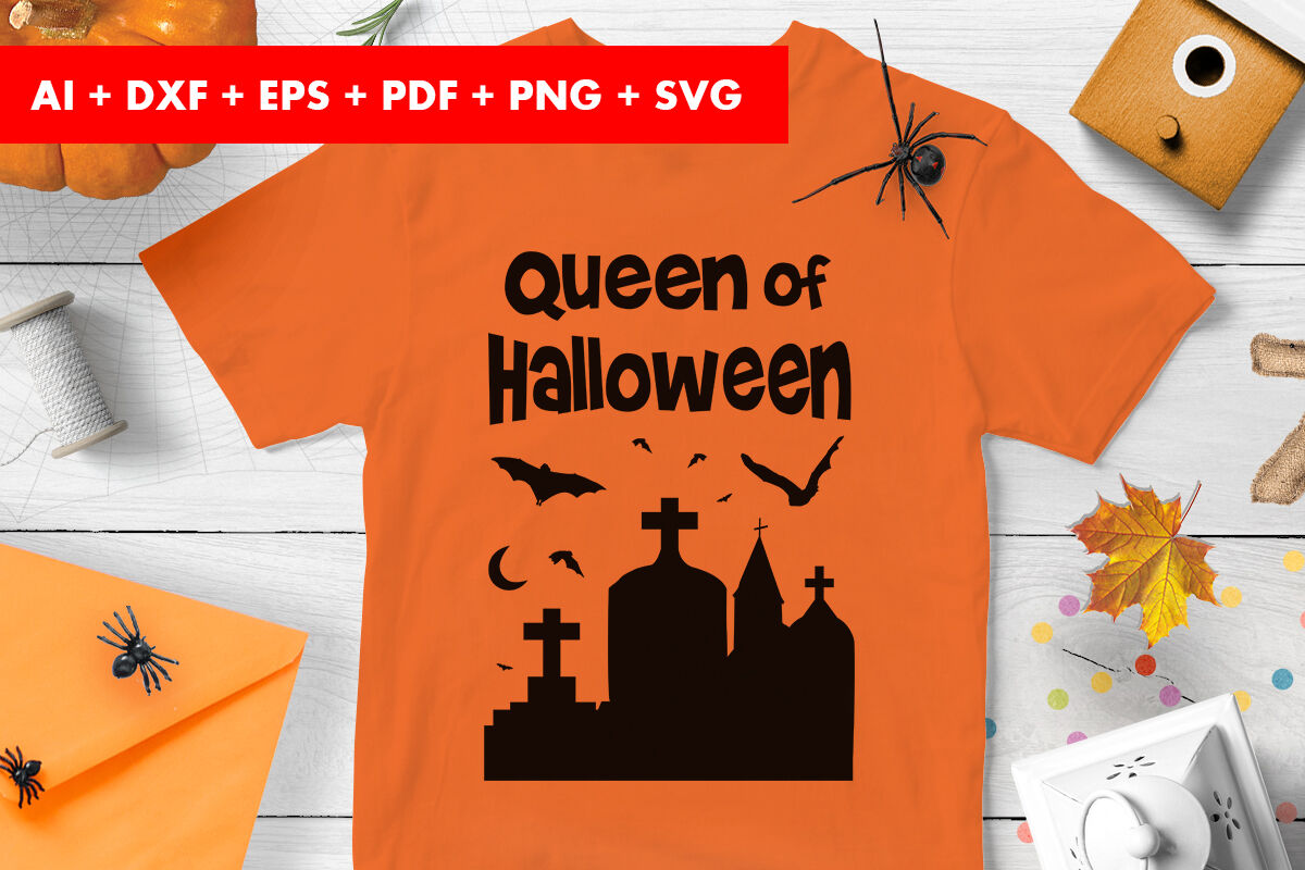 Download Queen Of Halloween Halloween Svg Design By Cuttingsvg Thehungryjpeg Com