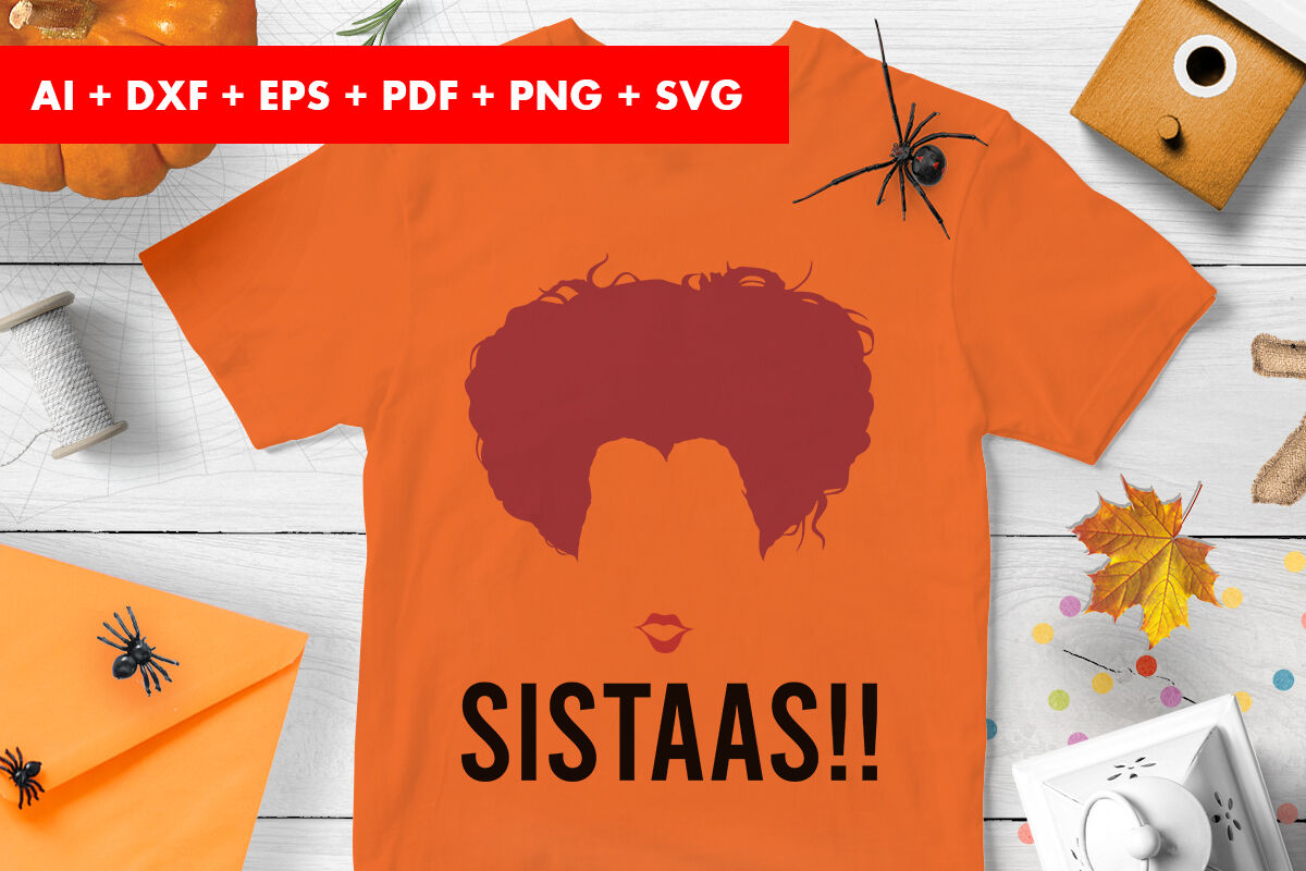 Sistaas Halloween Vector Svg Png Transparent By Cuttingsvg Thehungryjpeg Com