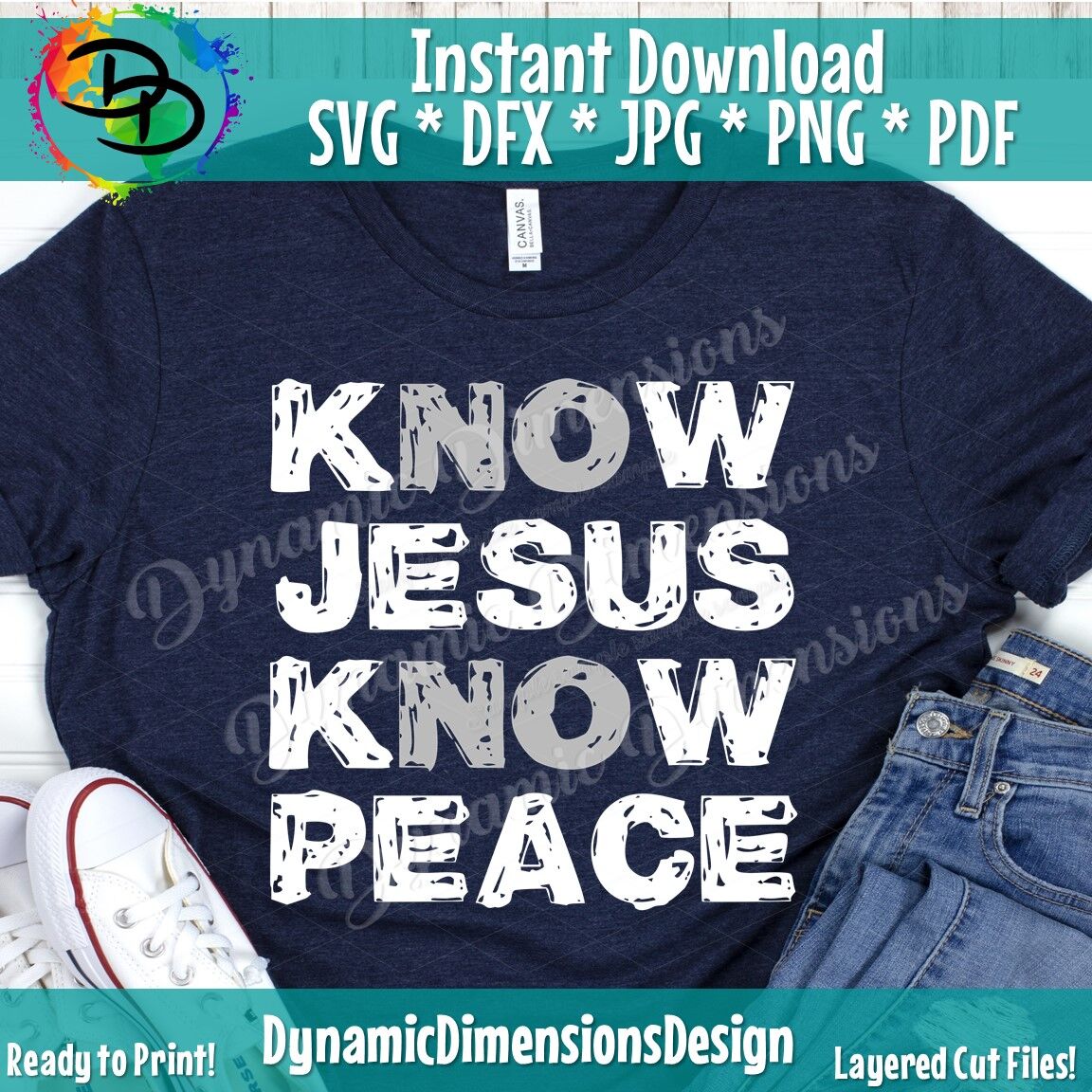 Know Jesus Know Peace Svg Christian Svg Scripture Svg Bible Verse By Dynamic Dimensions Thehungryjpeg Com