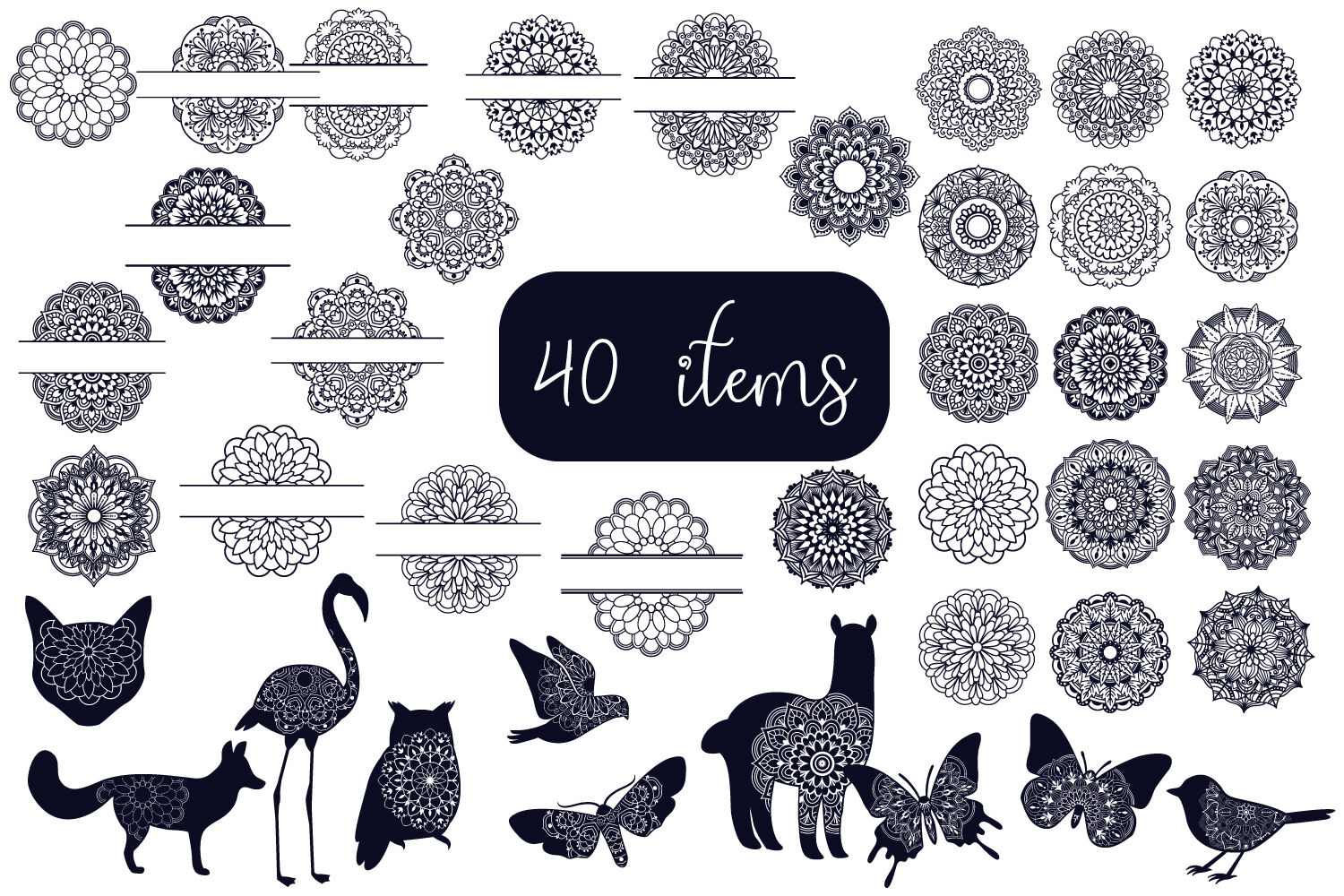 Mandala Bundle- 40 SVG cut files By Tatiana Cociorva ...