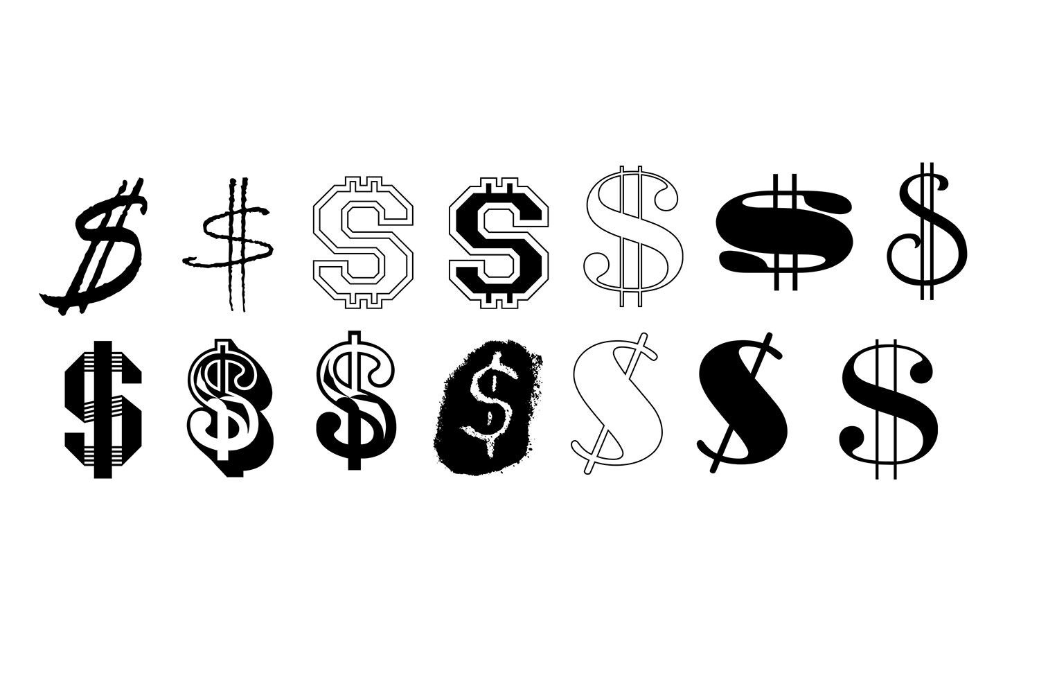 Dollar Sign SVG Bundle - Dollar Sign Clip Art By gjsart | TheHungryJPEG