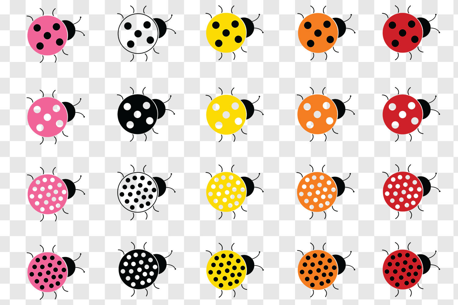 Download Ladybug Svg Bundle Ladybug Vector Clip Art By Gjsart Thehungryjpeg Com