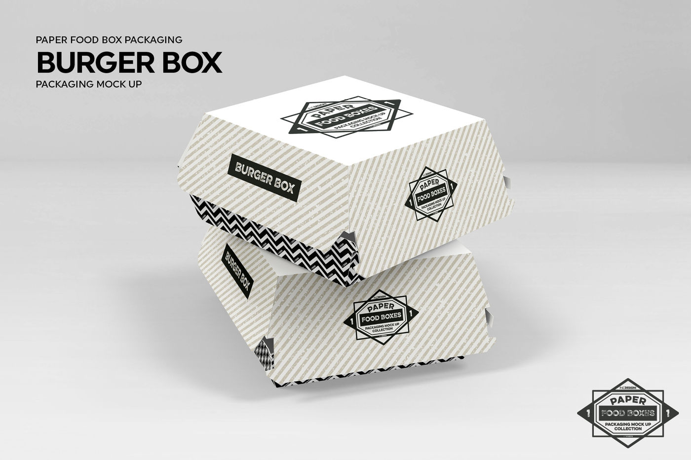 Burger Box Packaging MockUp By INC Design Studio ...