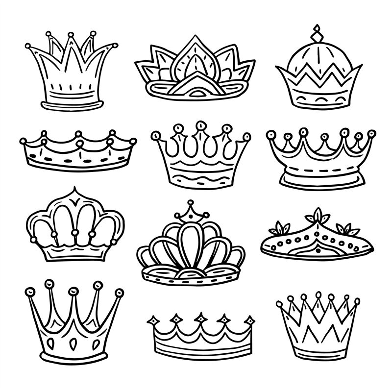 tiara drawing