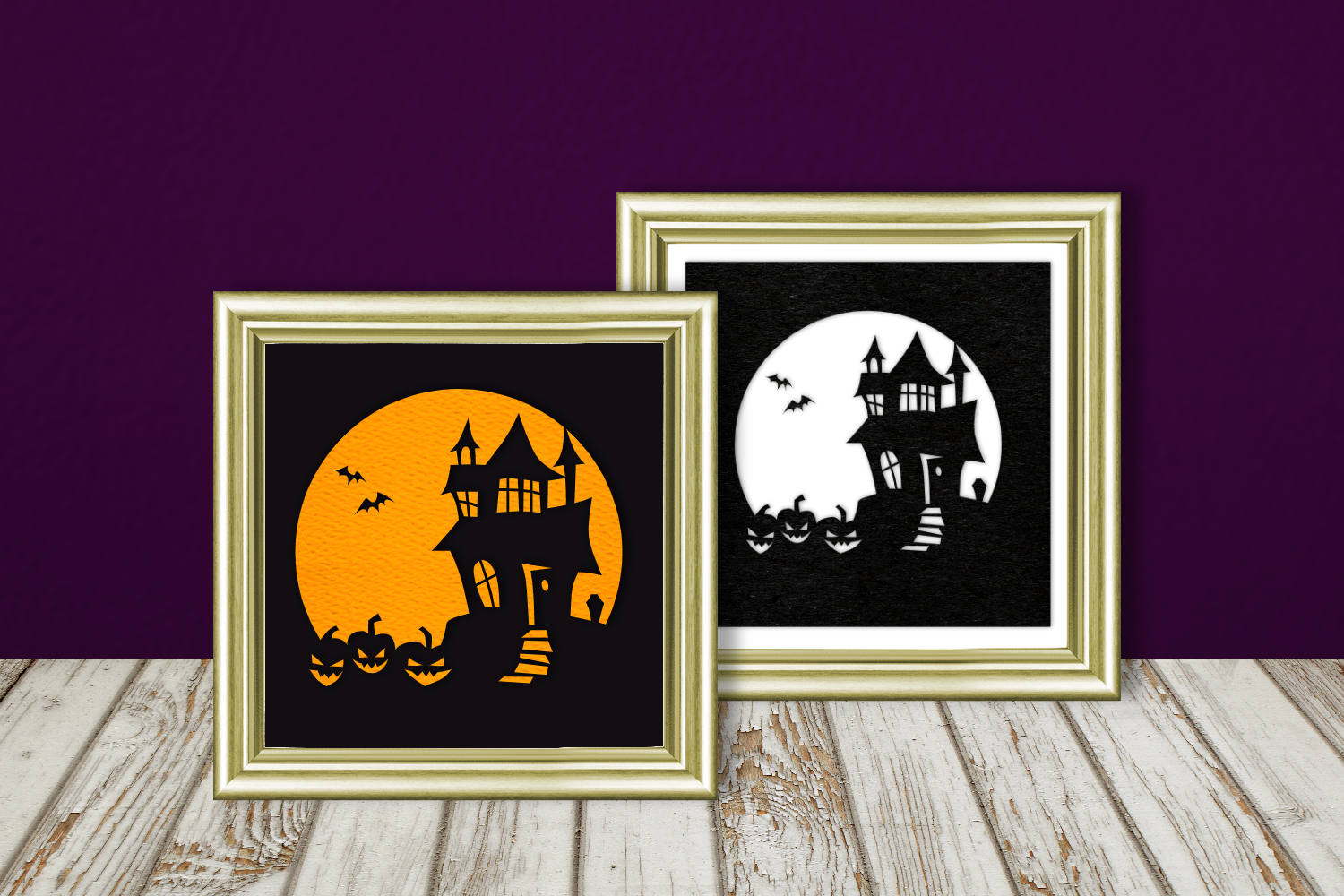 Halloween Haunted House Silhouette Svg Png Dxf By Risa Rocks It Thehungryjpeg Com