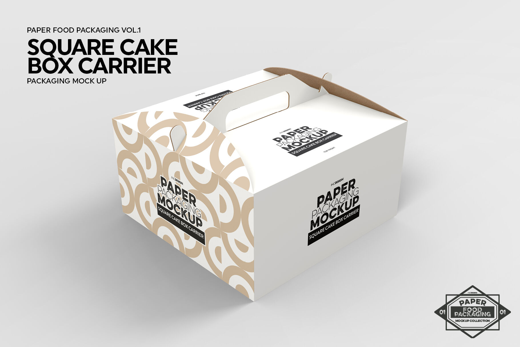 WrapUp Cake Carrier Packaging Mockup | Cup & Container Mockups ~ Creative  Market