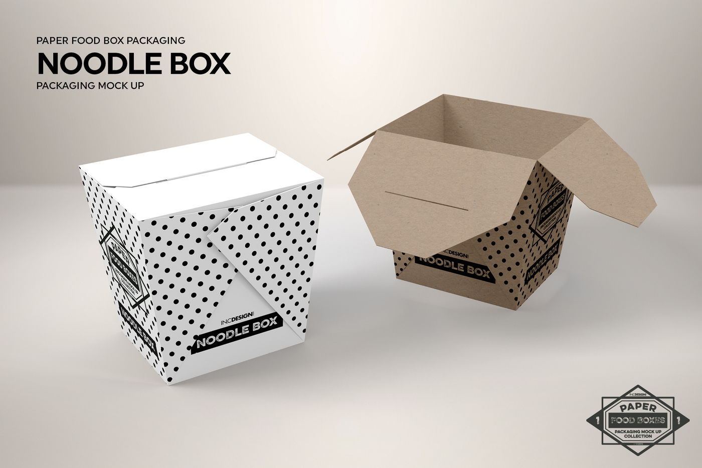 Download Noodle Box Packaging MockUp By INC Design Studio ...