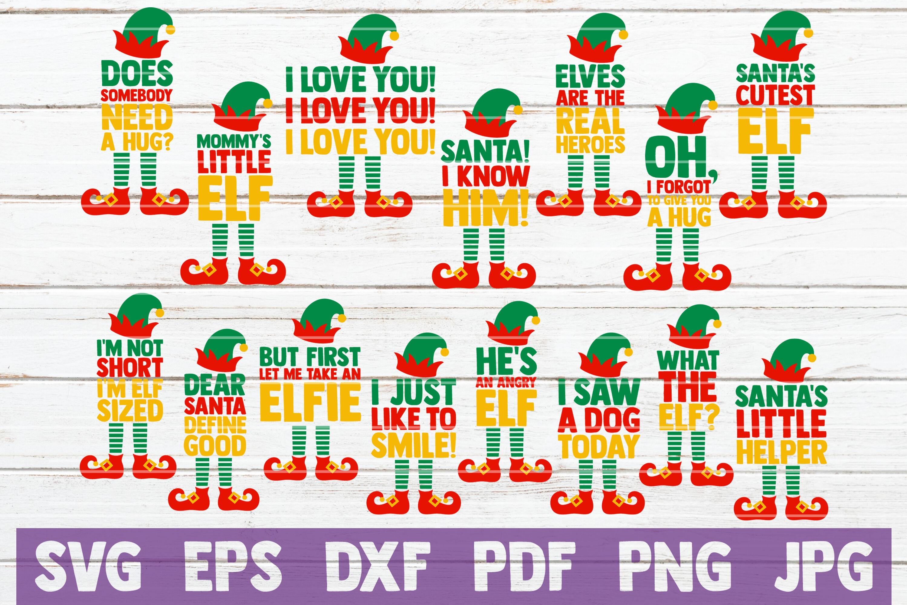 Download Elf Quotes Svg Bundle Svg Cut Files By Mintymarshmallows Thehungryjpeg Com