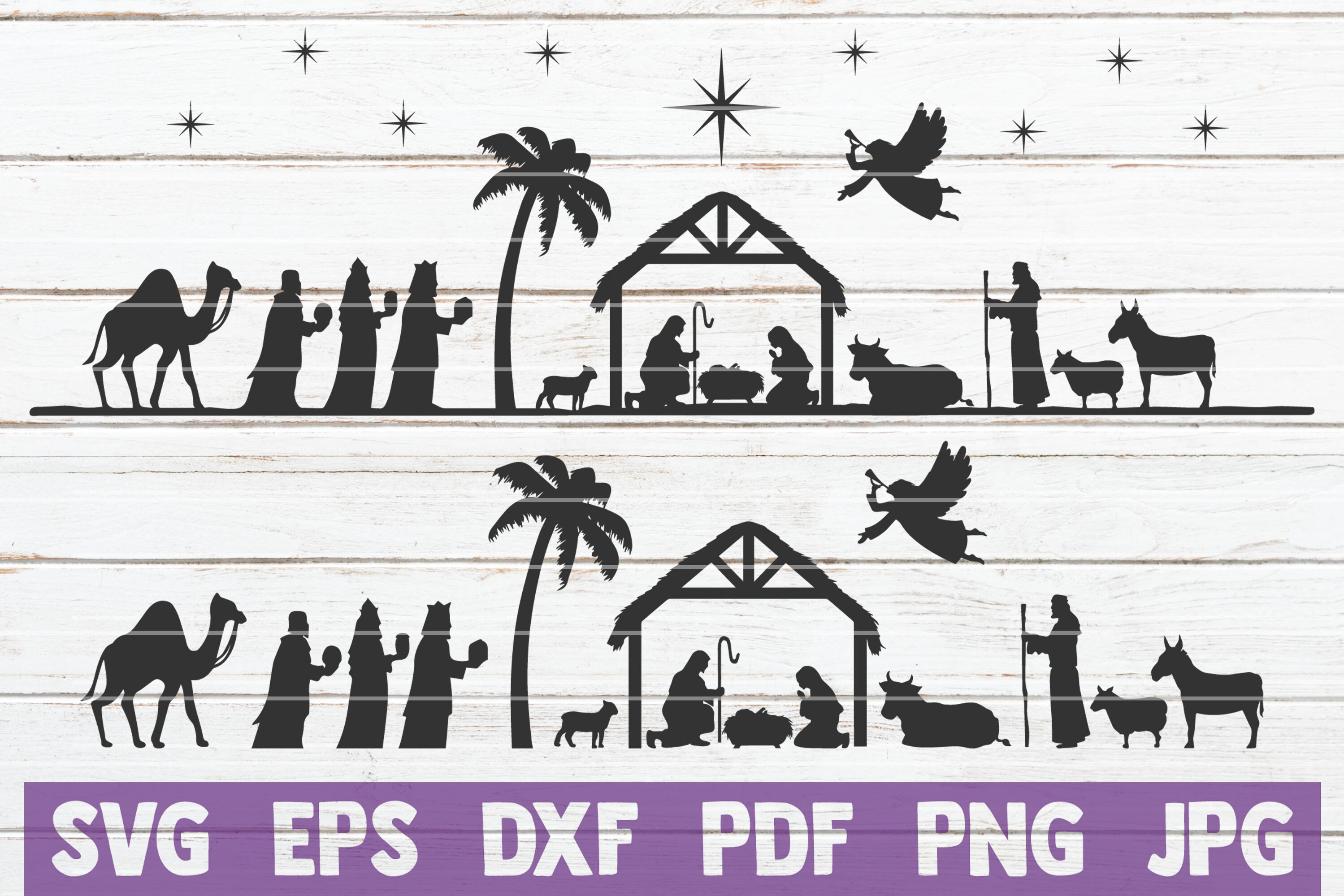 Free Free Layered Nativity Svg 754 SVG PNG EPS DXF File