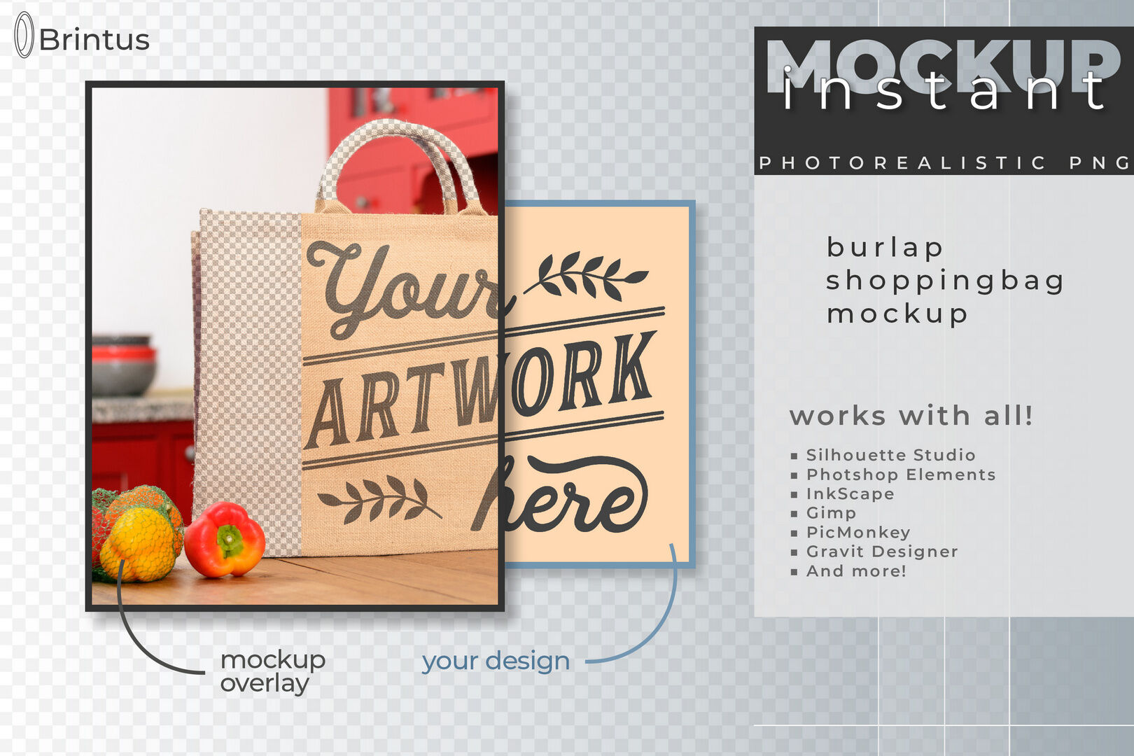 Download Textured Shopping Bag Mockup Yellowimages