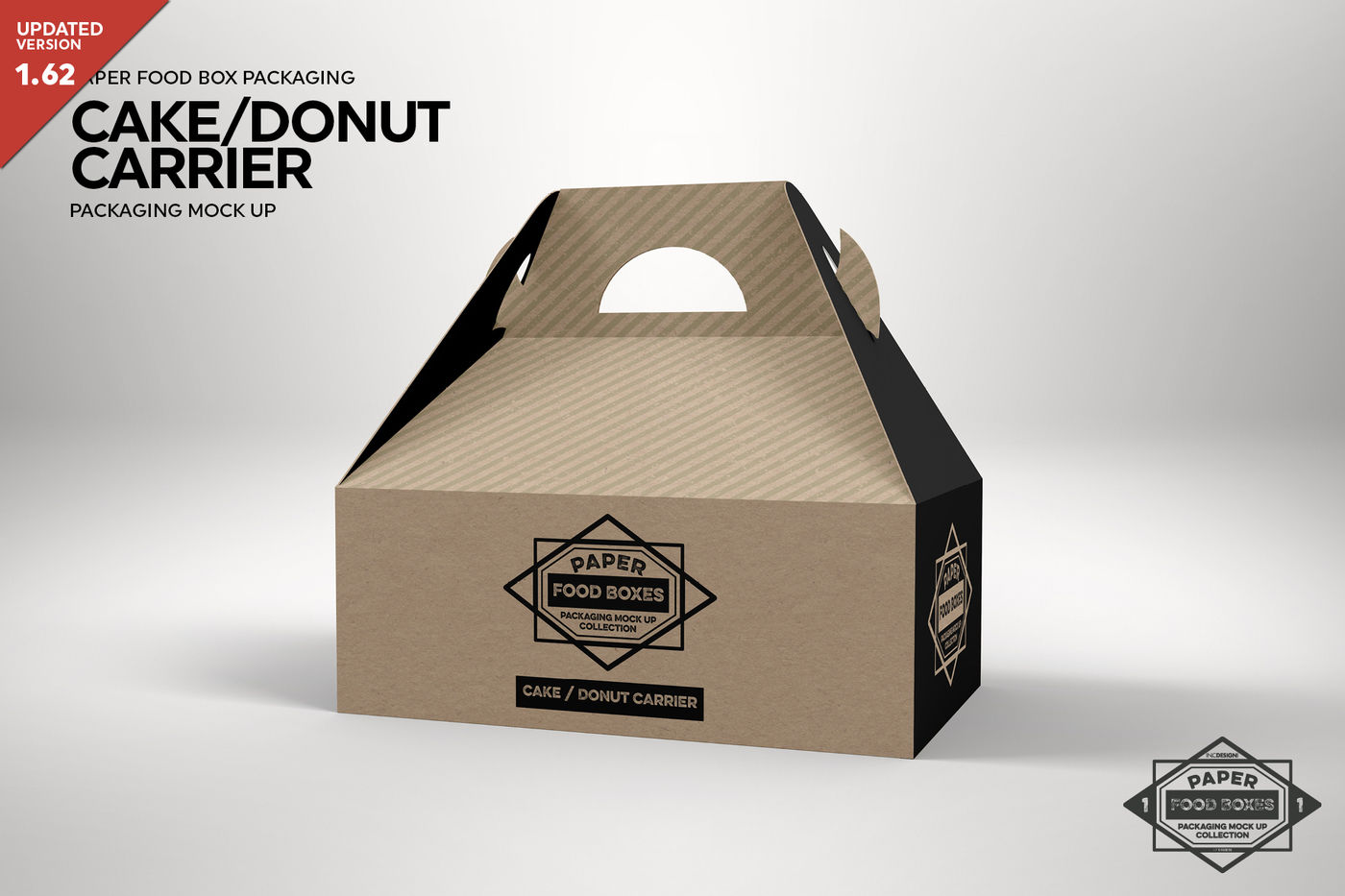 Download Cake Carrier Packaging MockUp By INC Design Studio | TheHungryJPEG.com