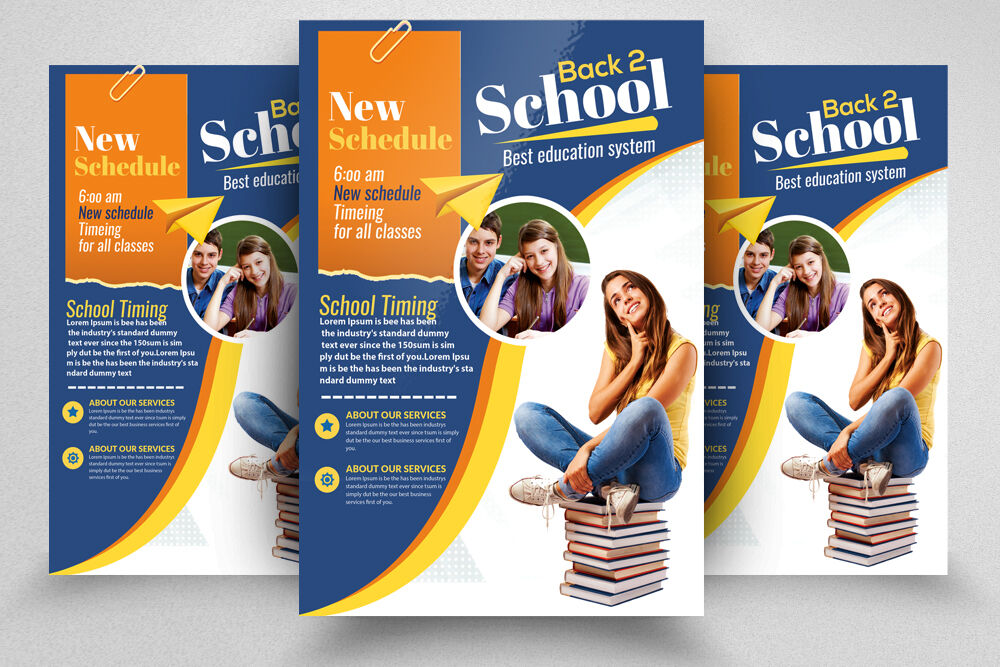 Back To School Flyer Template By Designhub TheHungryJPEG