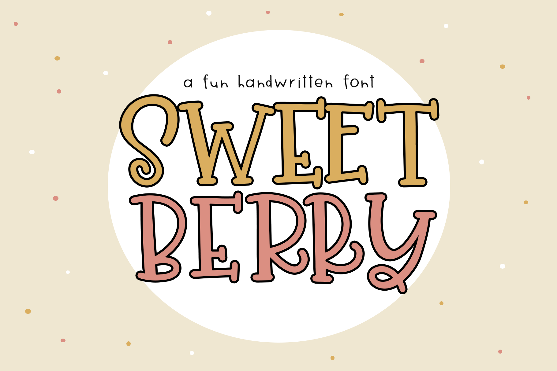 Sweet Berry A Fun Handwritten Font By Ka Designs Thehungryjpeg Com