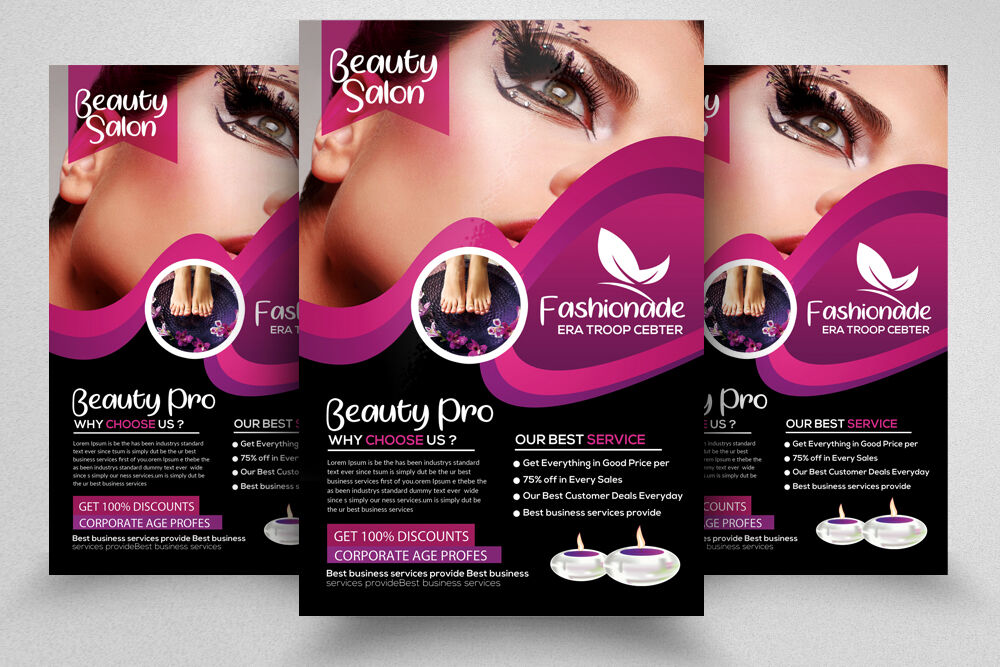 Beauty Spa Massage Flyer Template By Designhub Thehungryjpeg Com