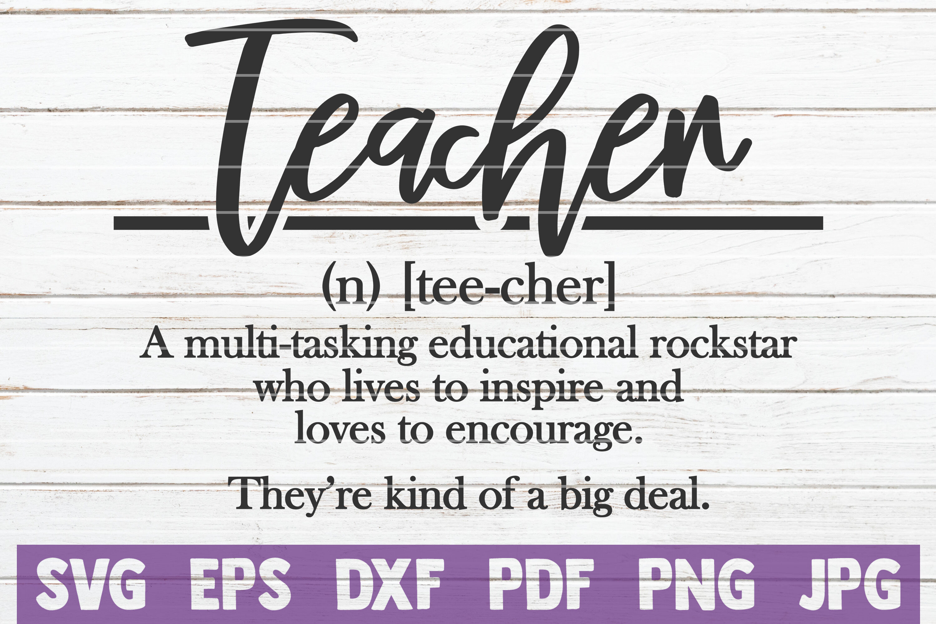 Teacher Definition SVG Cut File By MintyMarshmallows | TheHungryJPEG