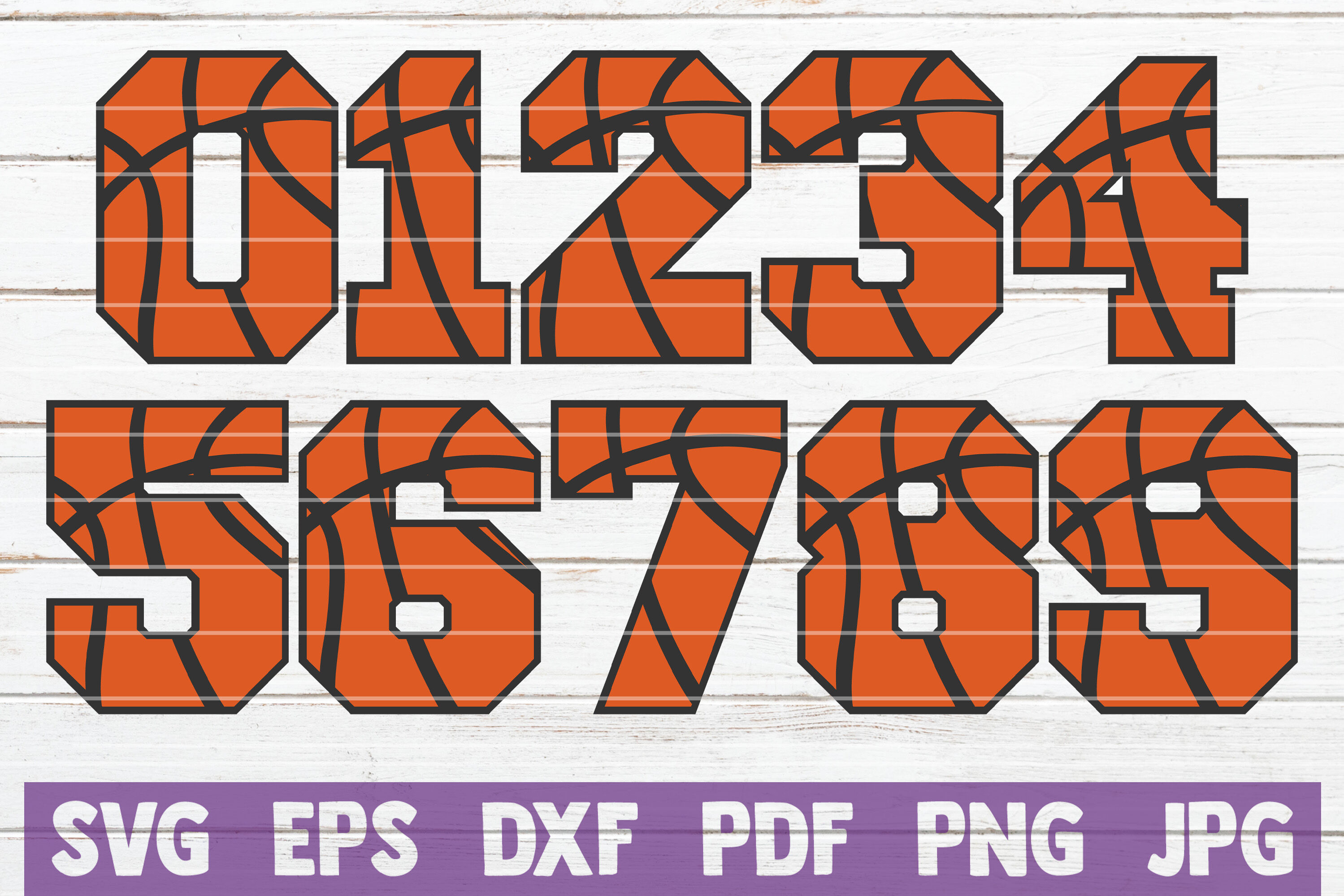 Basketball Numbers Svg Cut File By Mintymarshmallows Thehungryjpeg Com