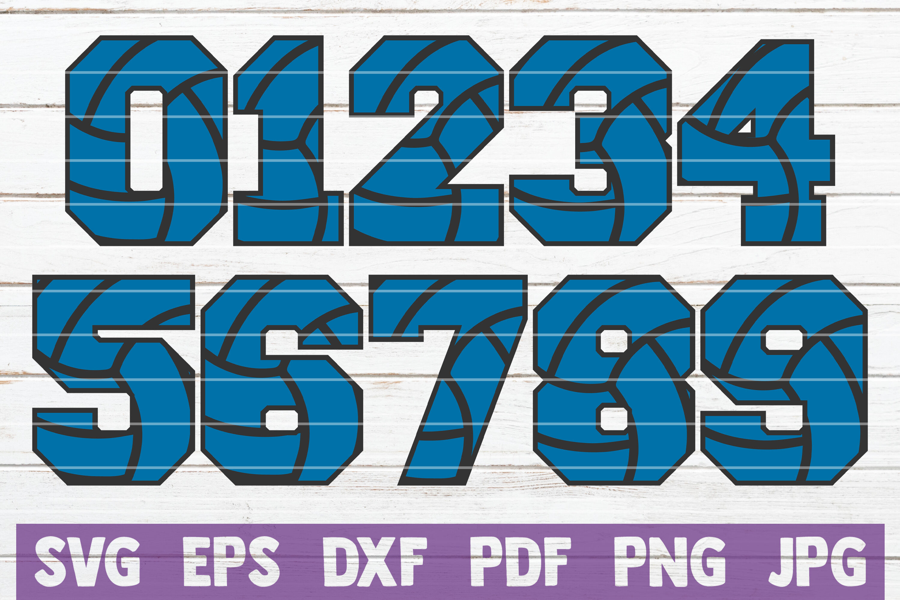 Baseball Numbers SVG Cut File By MintyMarshmallows