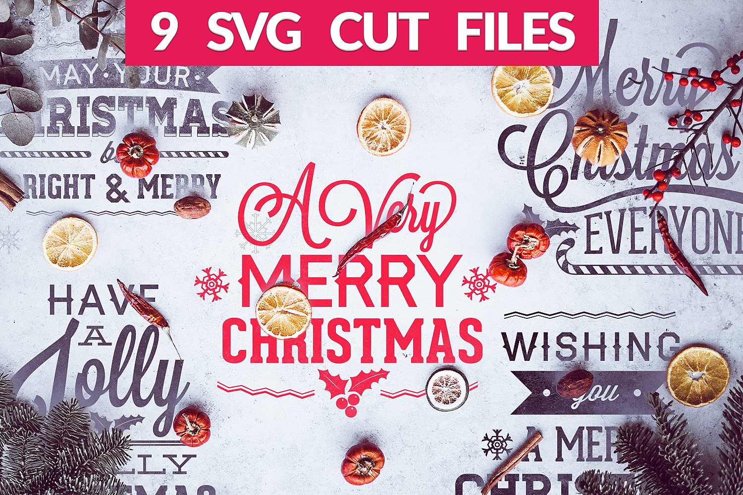 Christmas SVG Quotes Pack By Craft-N-Cuts | TheHungryJPEG