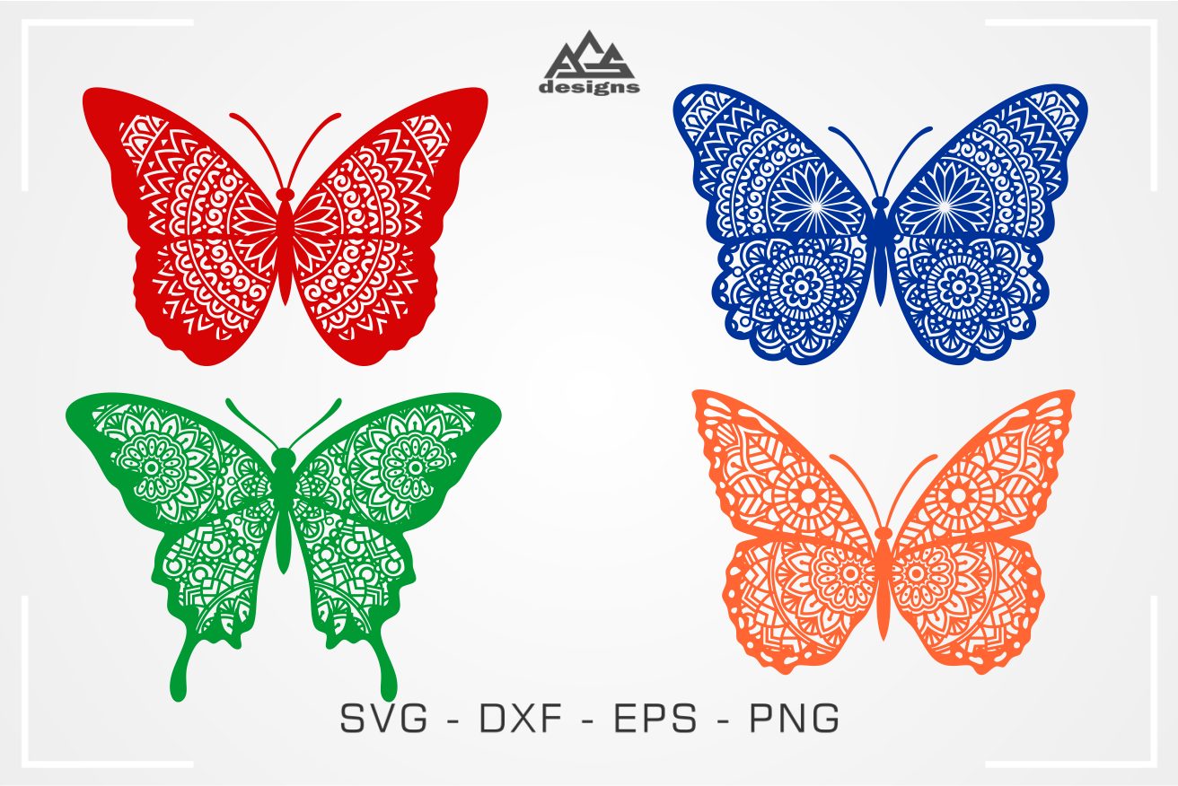 Free Free 72 Layered Butterfly Mandala Svg SVG PNG EPS DXF File
