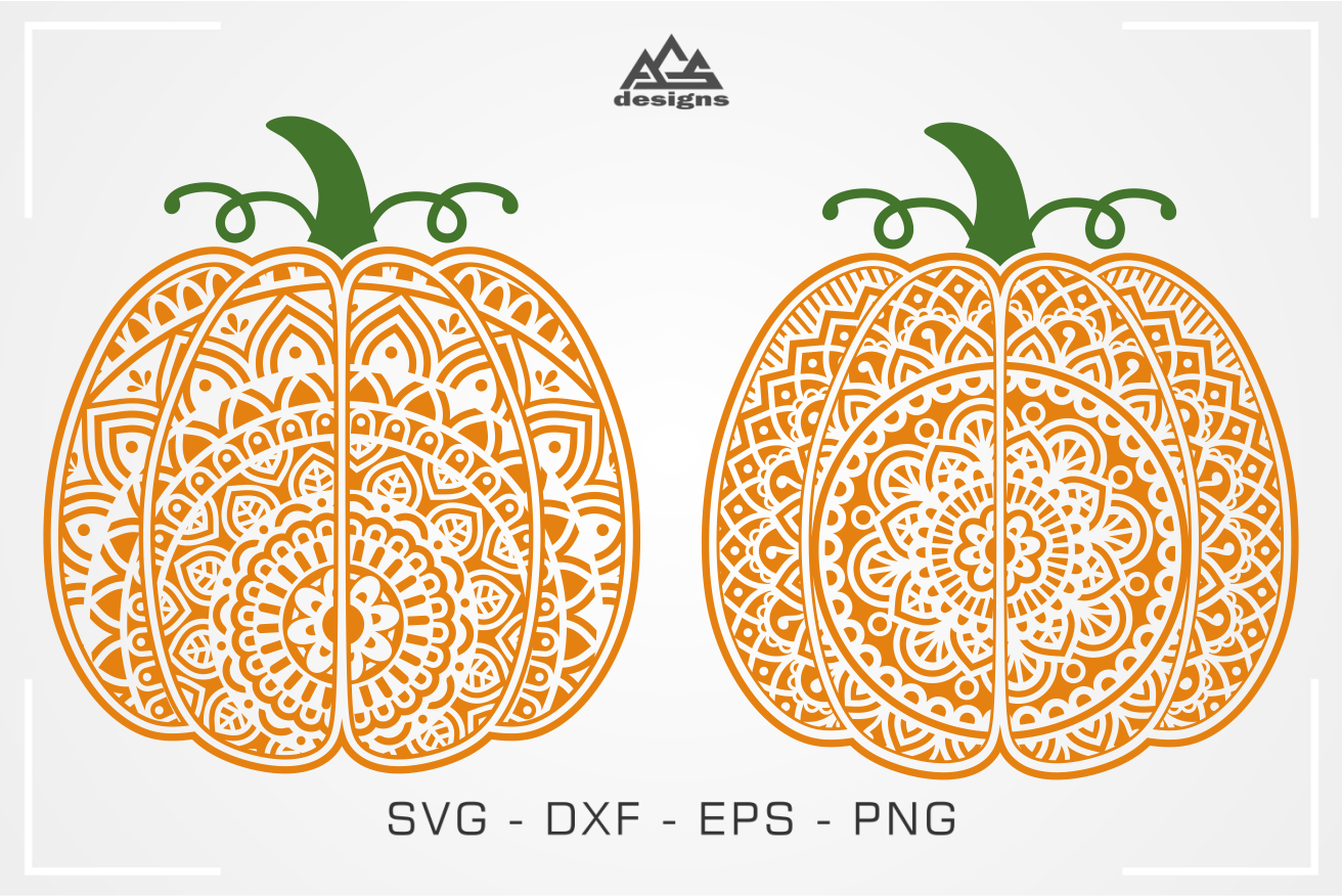 Download 6 Pumpkin Mandala Fall Svg Design By AgsDesign ...