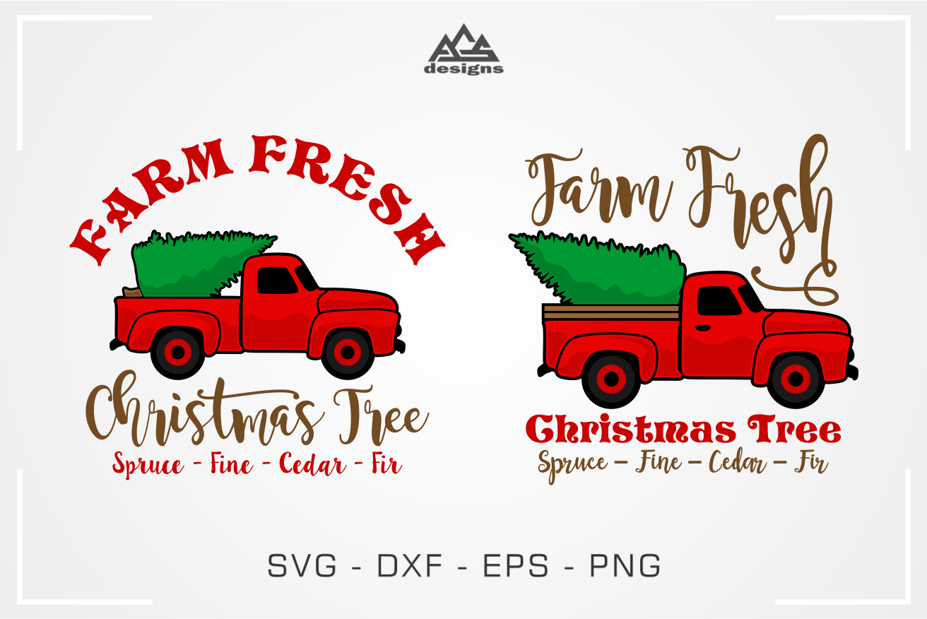 Farm Fresh Christmas Tree Svg Design By Agsdesign Thehungryjpeg Com