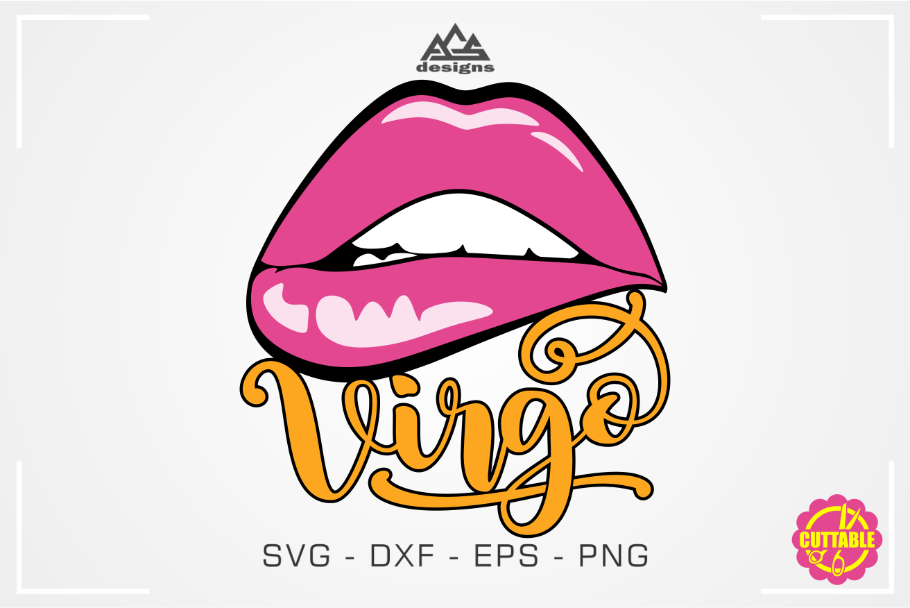 Download Virgo Sexy Lip Zodiac Svg Design By Agsdesign Thehungryjpeg Com