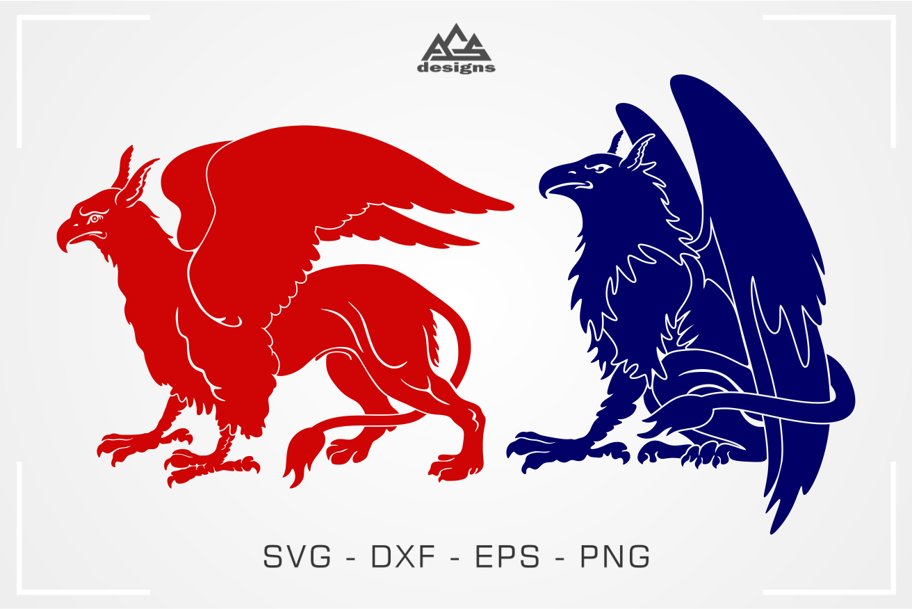 Download Griffin Gryphon Fantasy Animal Svg Design By Agsdesign Thehungryjpeg Com