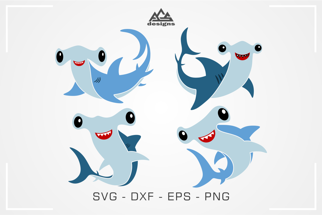 Download Cute Hammer Head Shark Svg Design By Agsdesign Thehungryjpeg Com