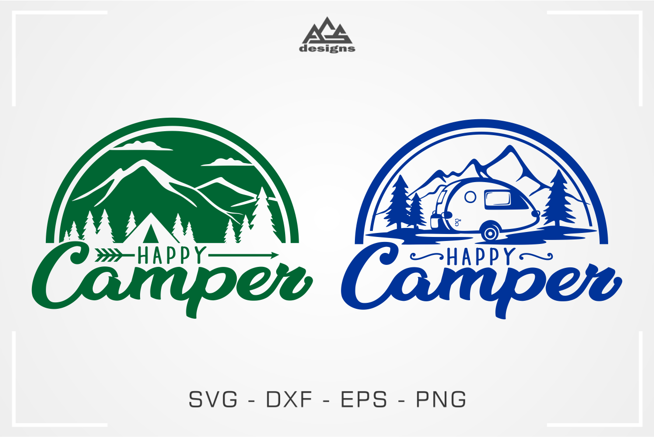 Happy Camper Camp Camper Svg Design By Agsdesign Thehungryjpeg Com