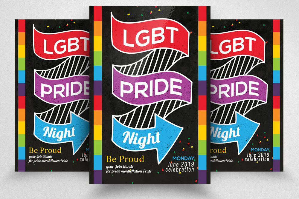 LGBT Pride Night Flyer Template By Designhub