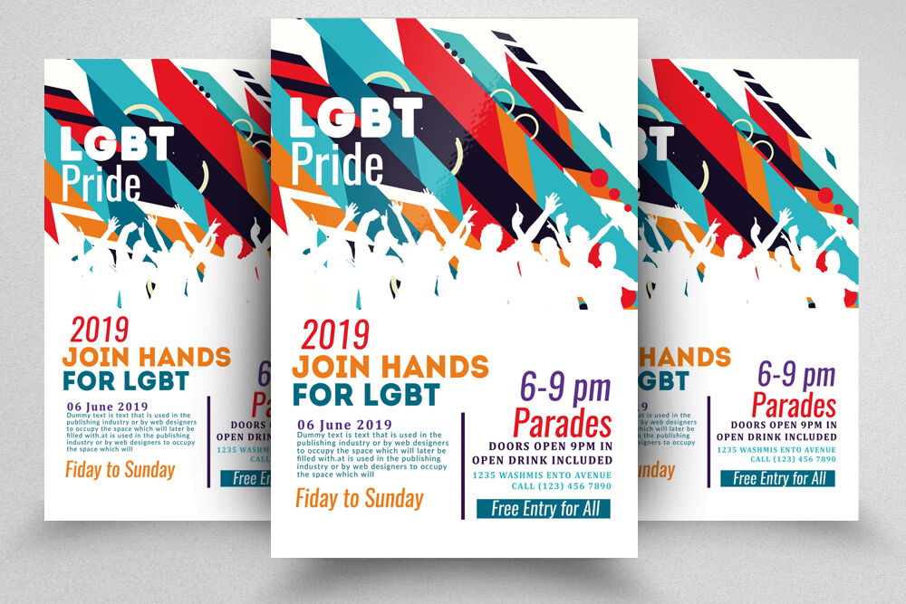 Do Support LGBT Flyer / Poster By Designhub | TheHungryJPEG