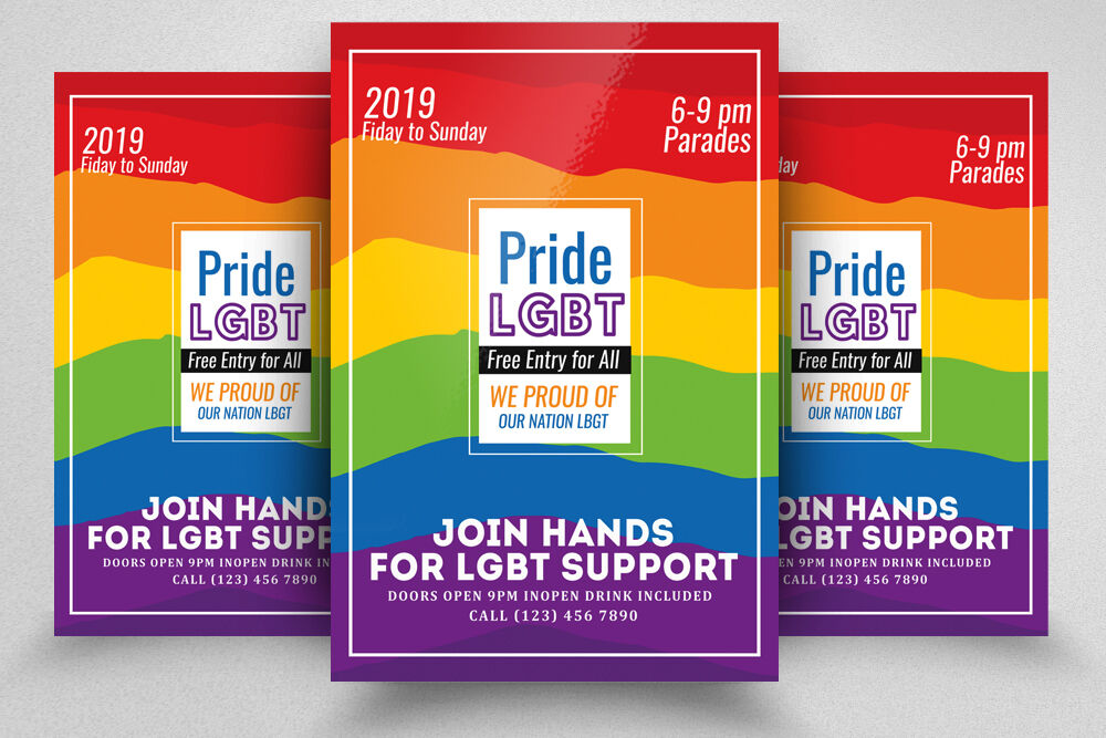 LGBT Pride Event Flyer Template By Designhub TheHungryJPEG