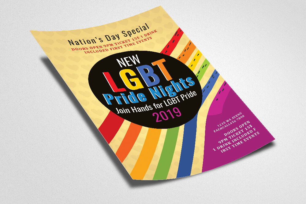LGBT Pride Night Flyer / Poster By Designhub | TheHungryJPEG